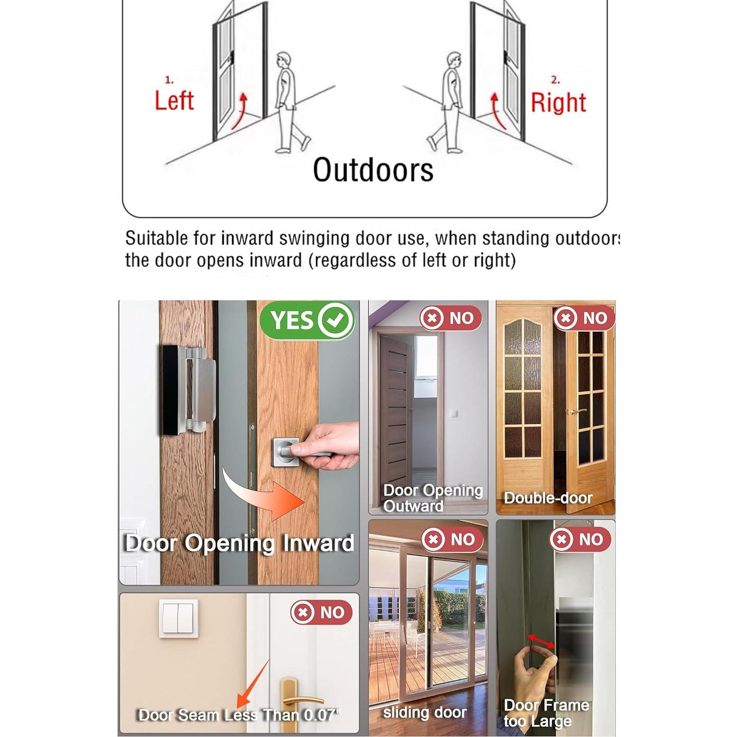 Cerraduras de Seguridad SIGZKK para Puertas - Paquete de 2