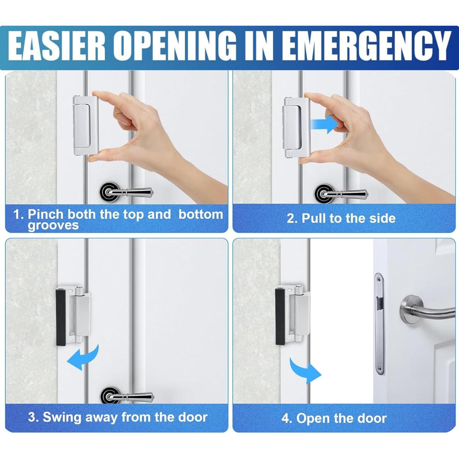 Cerraduras de Seguridad SIGZKK para Puertas - Paquete de 2