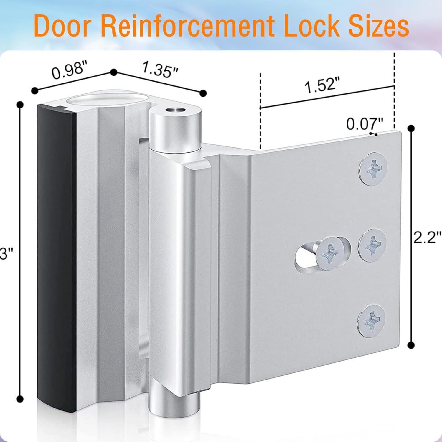 Cerraduras de Seguridad SIGZKK para Puertas - Paquete de 2