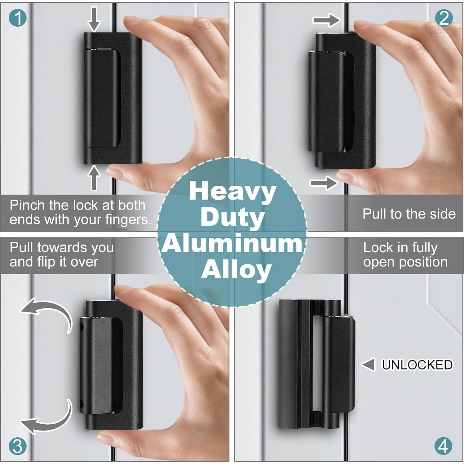 Cerradura de Refuerzo para Puerta POWLAB 2 Paquete Seguridad