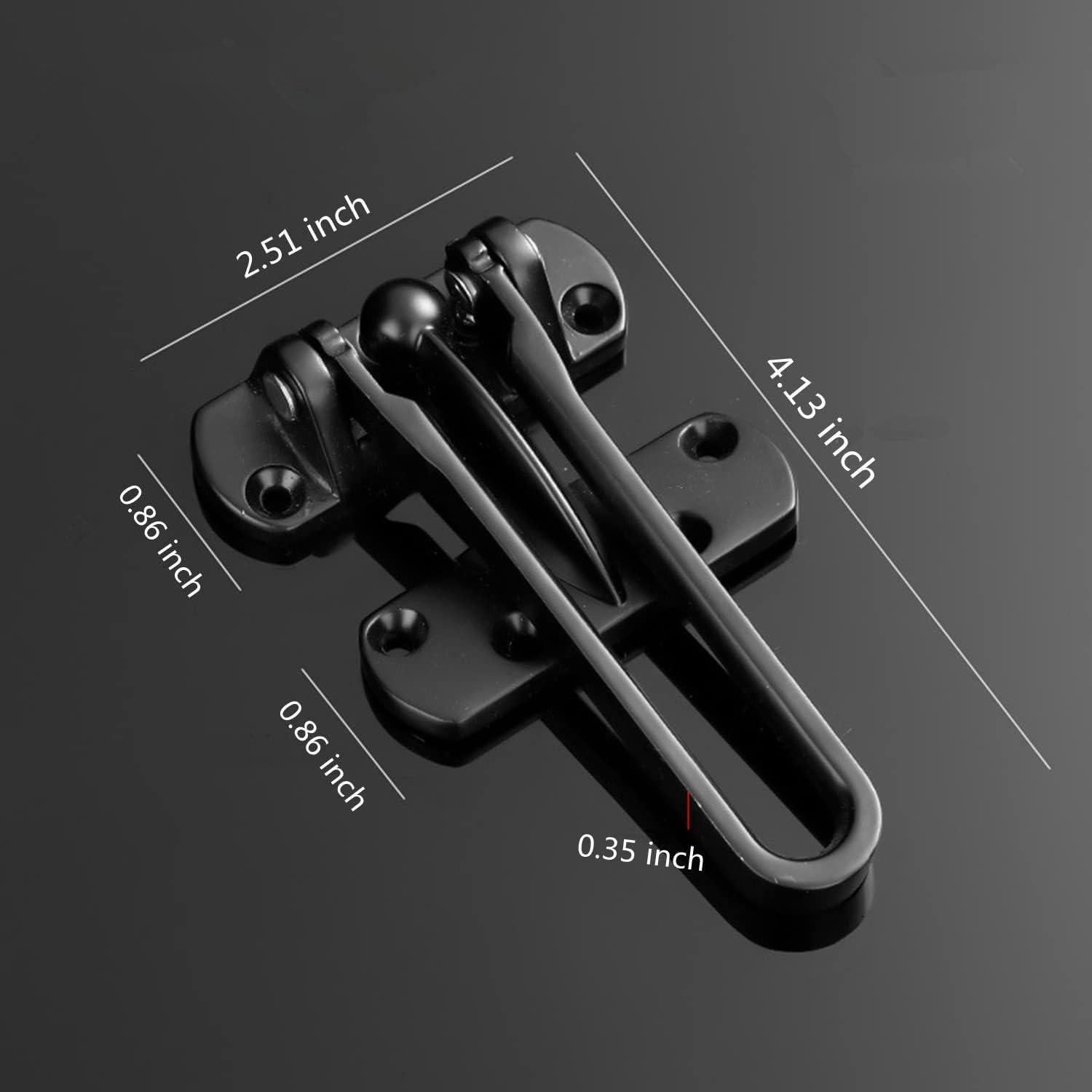 Cerradura de Seguridad para Puerta Szhdx, 2 Paquetes Negros