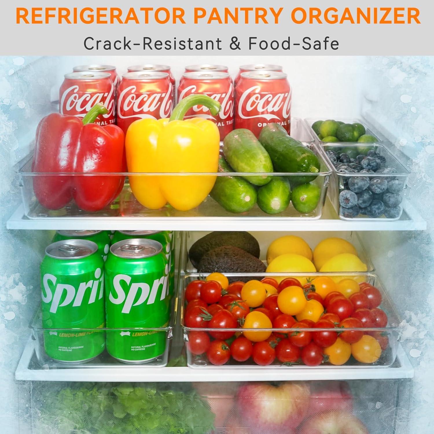 Organizador de Cajones Criusia 6 Piezas Plástico Transparente