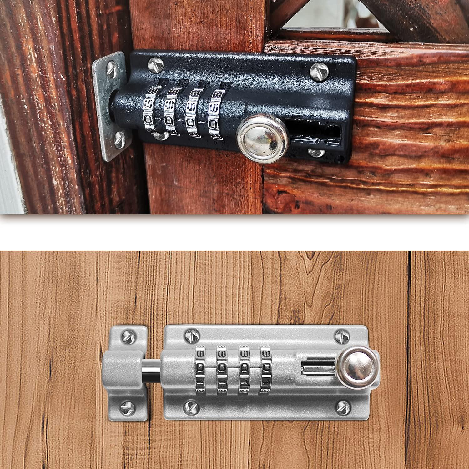 Cerrojo Combi de 4 Dígitos SISAV Plata Resistente al Óxido