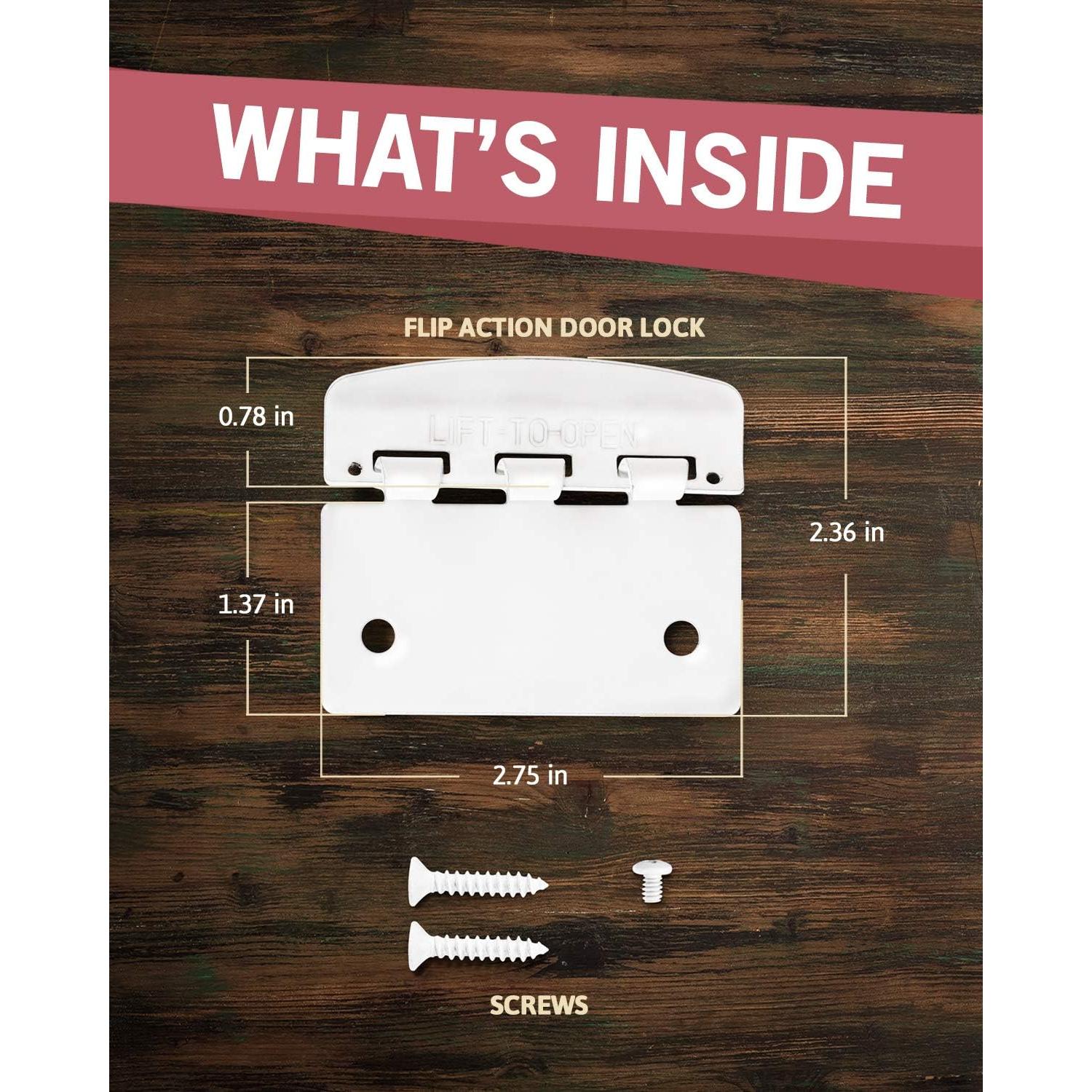 Cerradura de Puerta Reversible JD Jack N' Drill - 6 Pzas