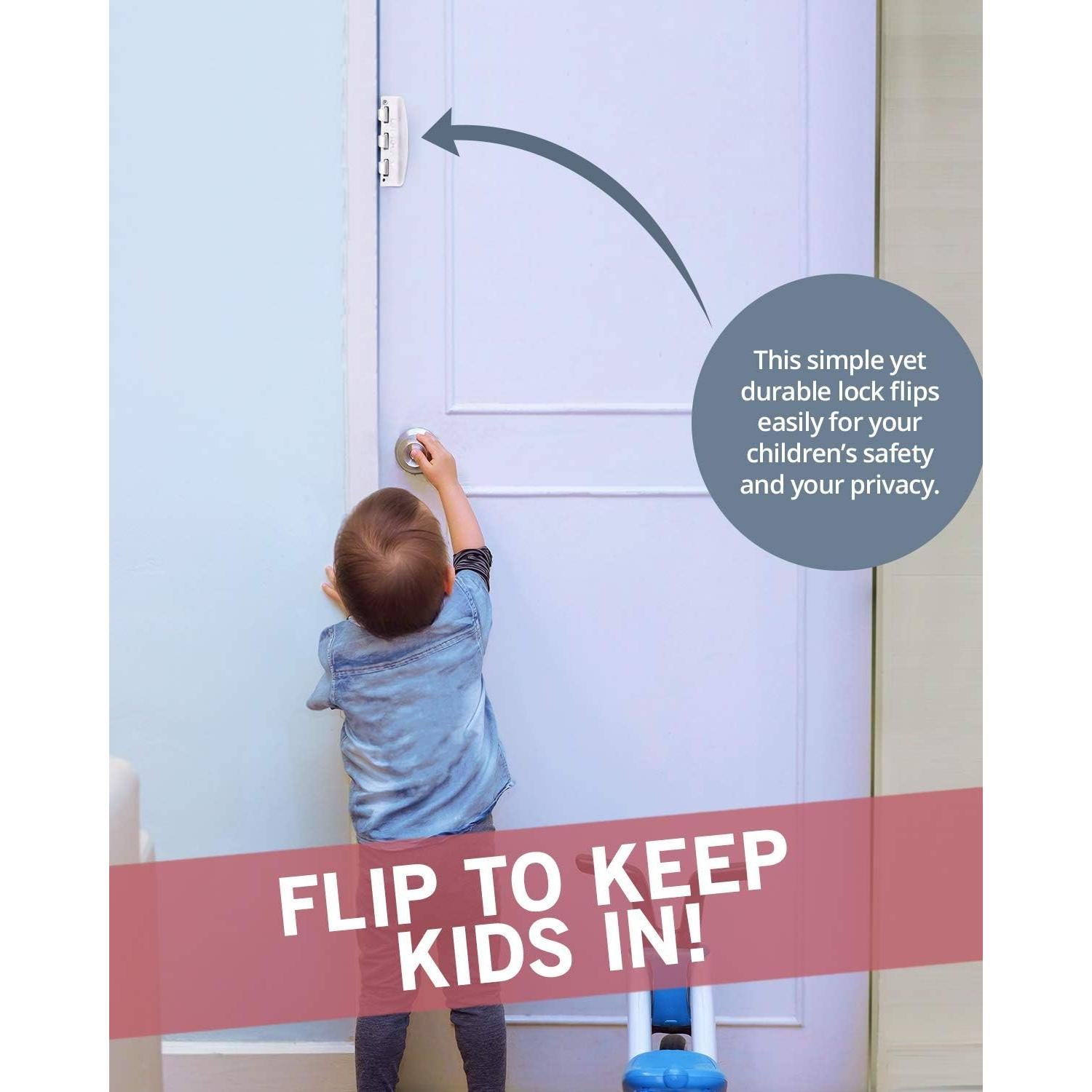 Cerradura de Puerta Reversible JD Jack N' Drill - 6 Pzas