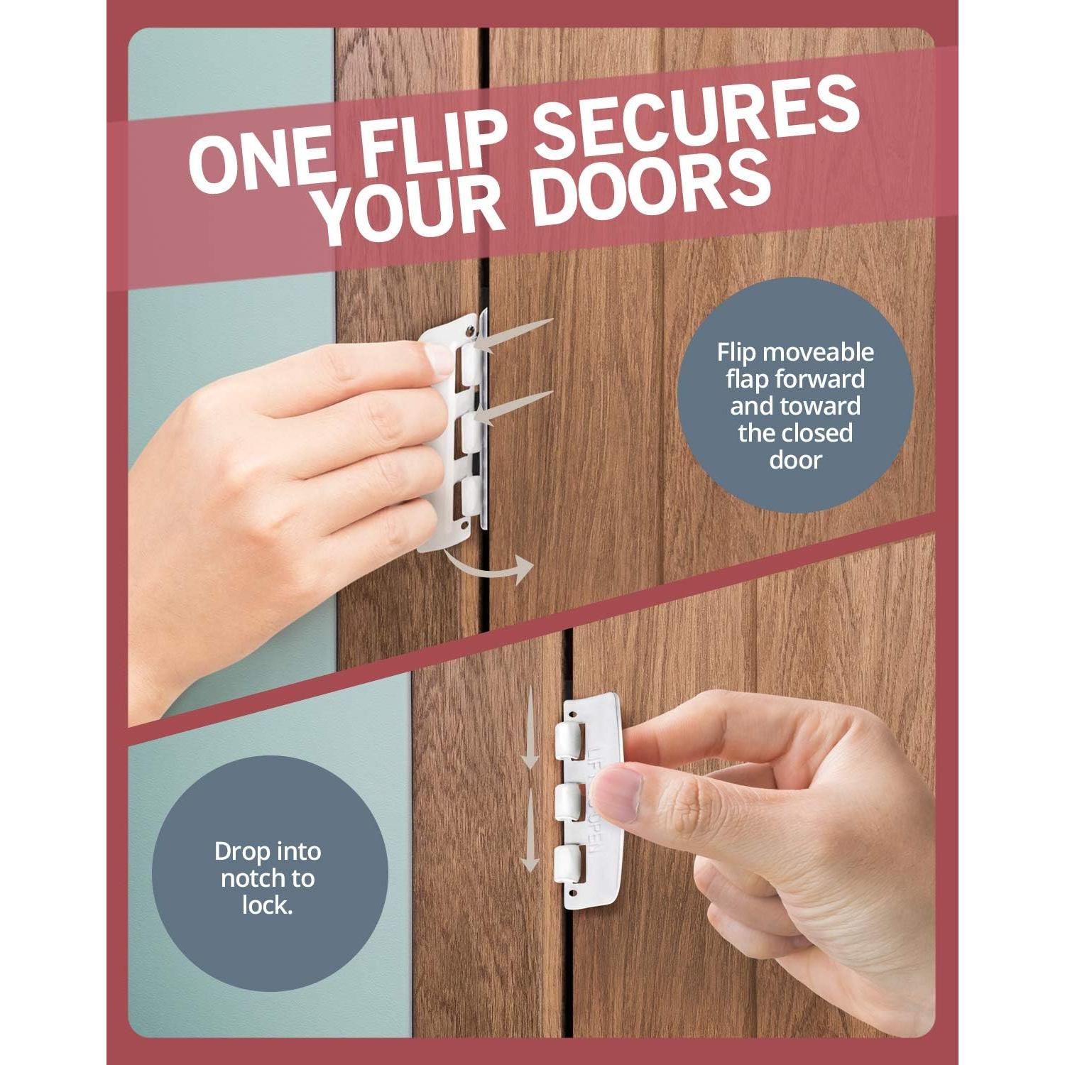 Cerradura de Puerta Reversible JD Jack N' Drill - 6 Pzas