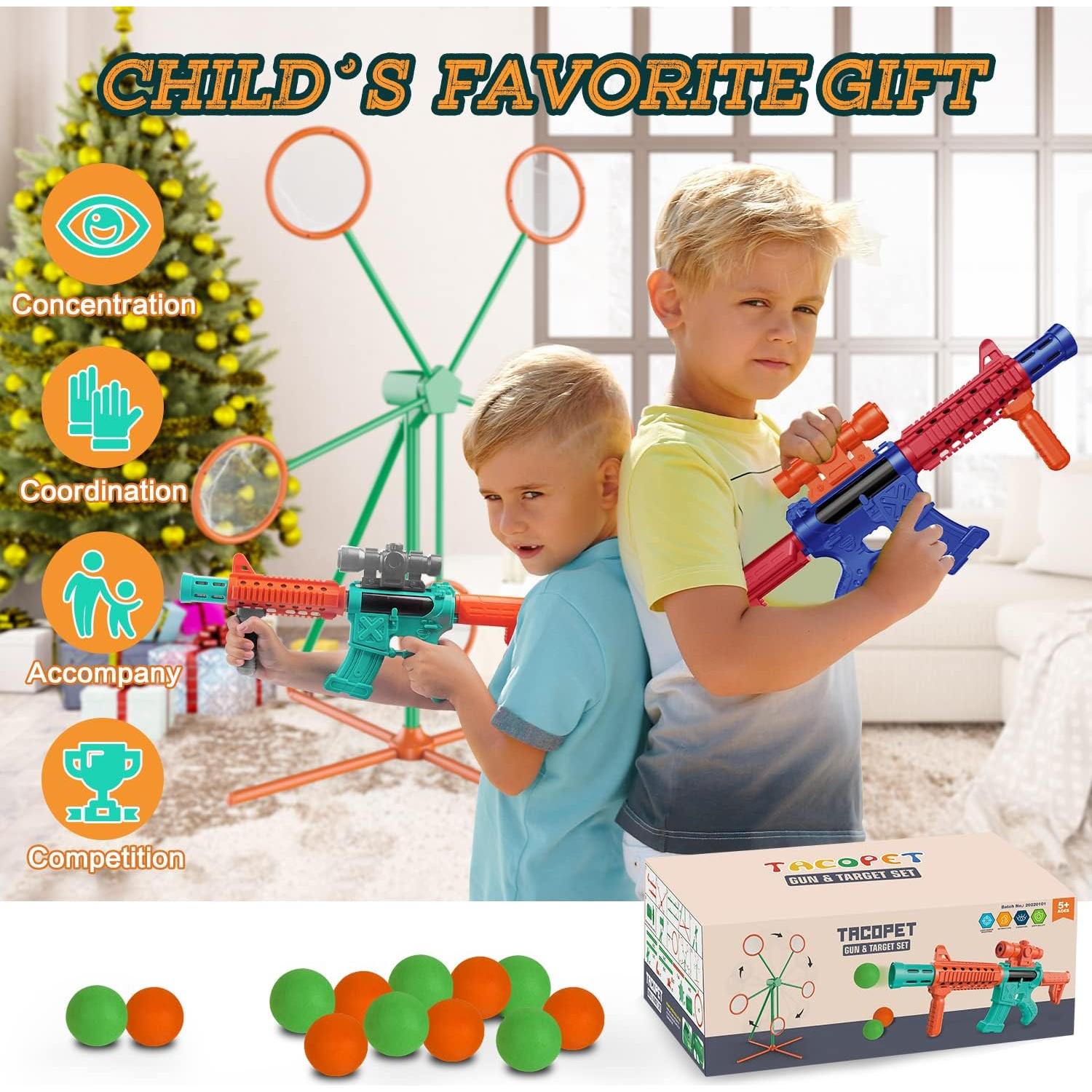 Juego de Tiro SHENZHENSHI con 2 Pistolas y Objetivo Móvil