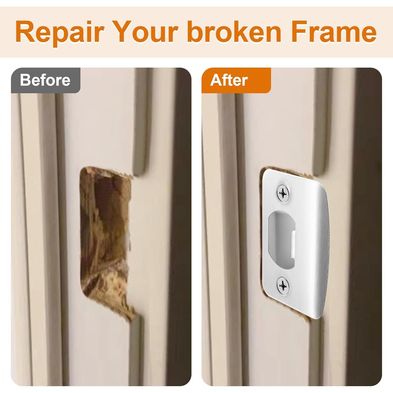 Kit de 4 Placas de Strike Nkiy Quen para Puerta