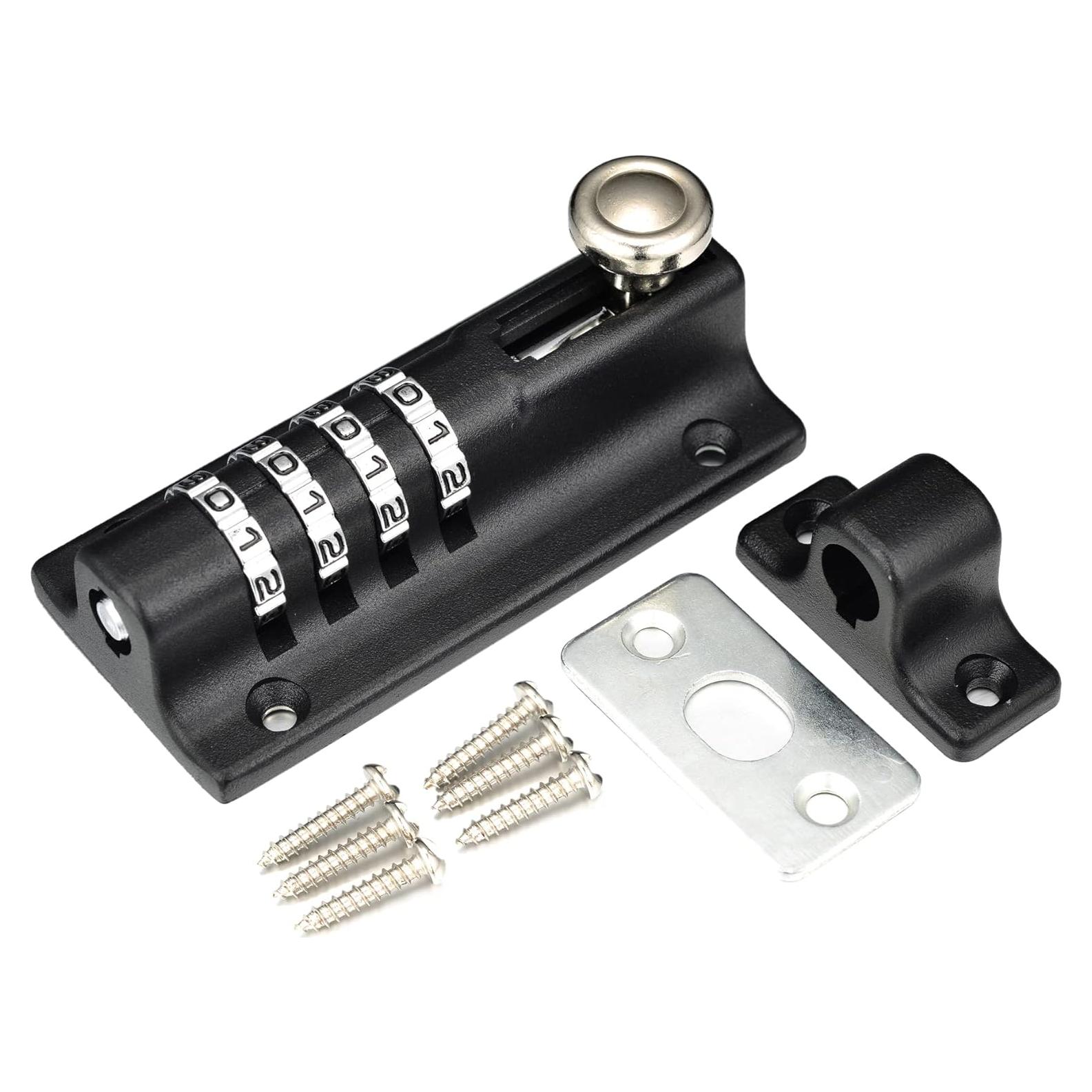 Cerradura de seguridad V·RESOURCING 4 dígitos negra