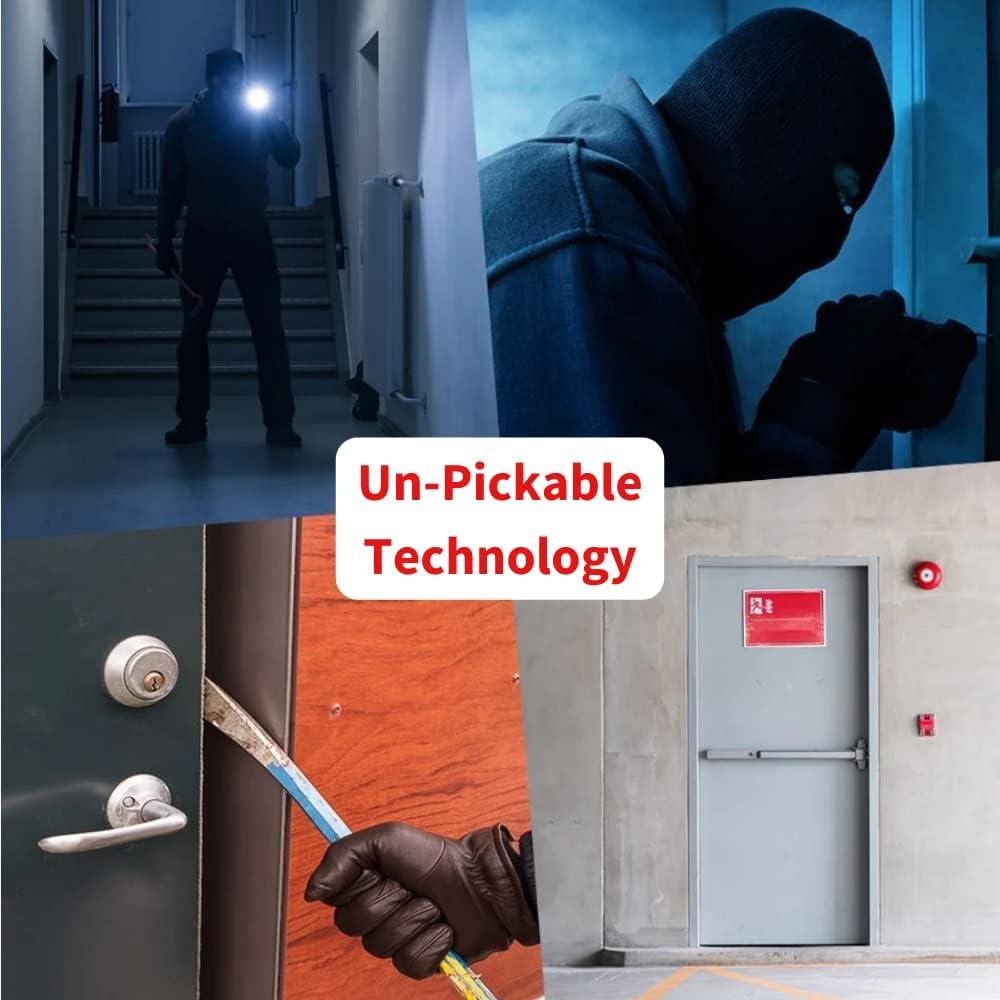 Cerradura de alta seguridad FlipLok FL23RSBK - Sin llave, negra