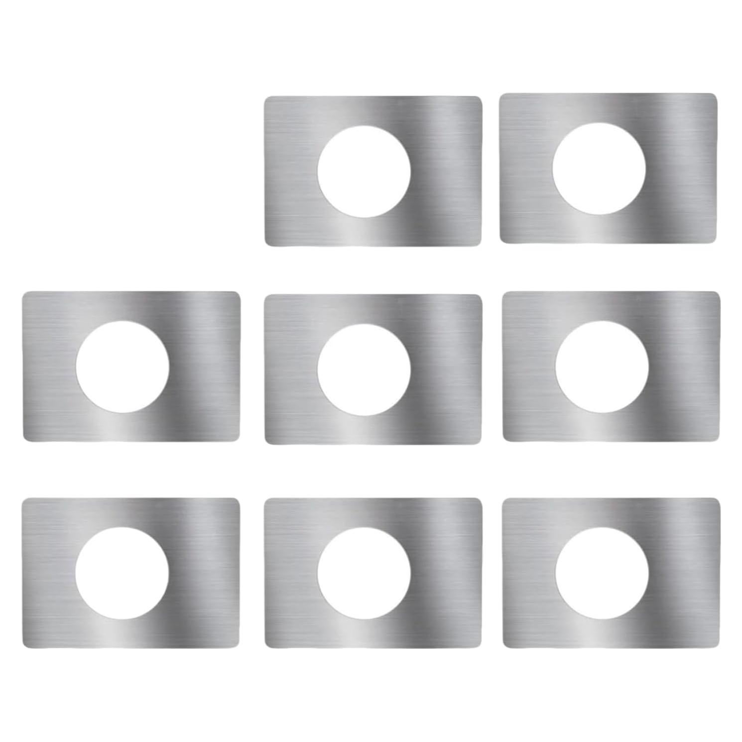 Placa de refuerzo de puerta SUMBIN Acero inoxidable 8PCS