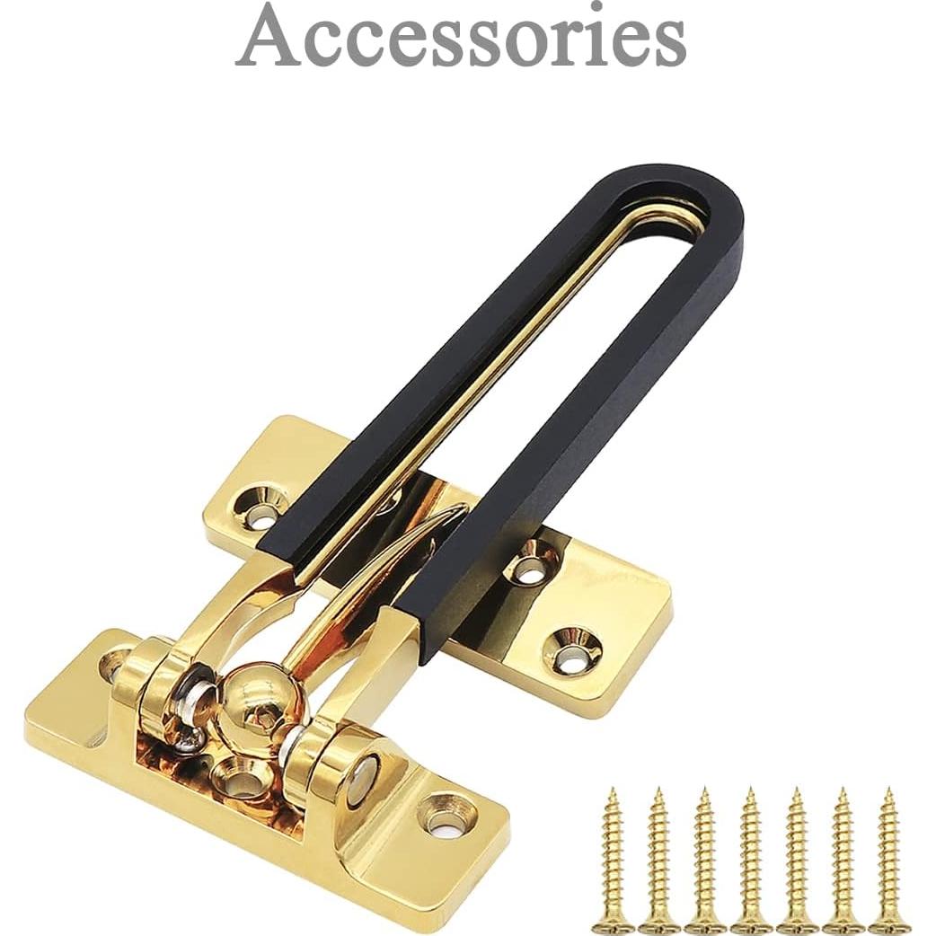 Guardia de Cerradura de Seguridad Ekris Dorado para Puerta