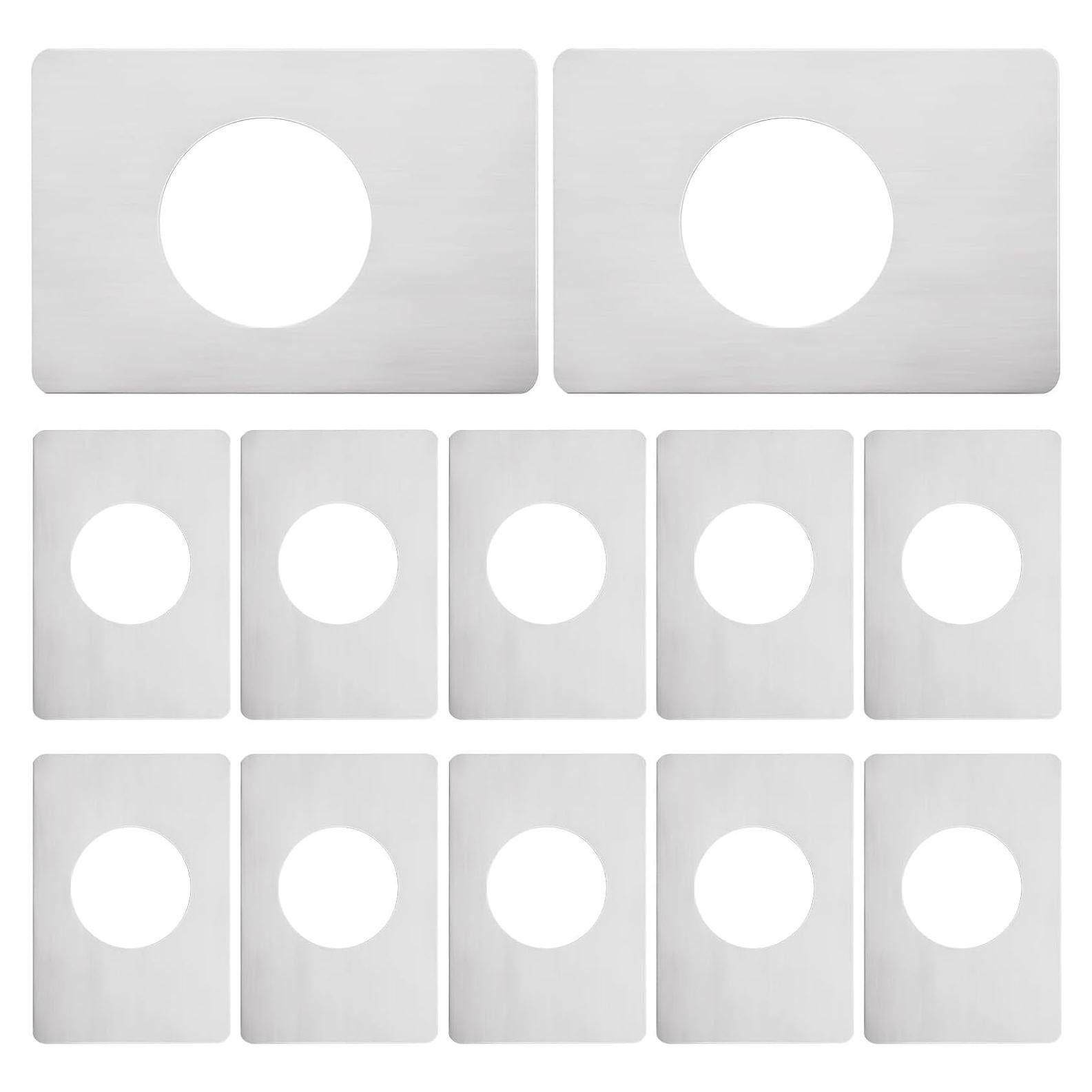 12 Placas de Refuerzo de Puerta MUXHEL Acero Inoxidable