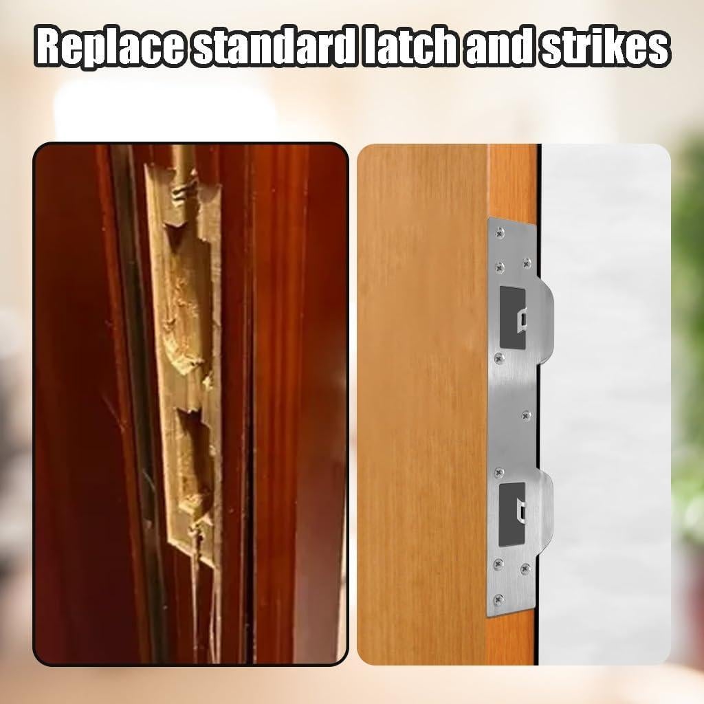 Placa de refuerzo para cerradura Primst 27.94x1.02cm Plata