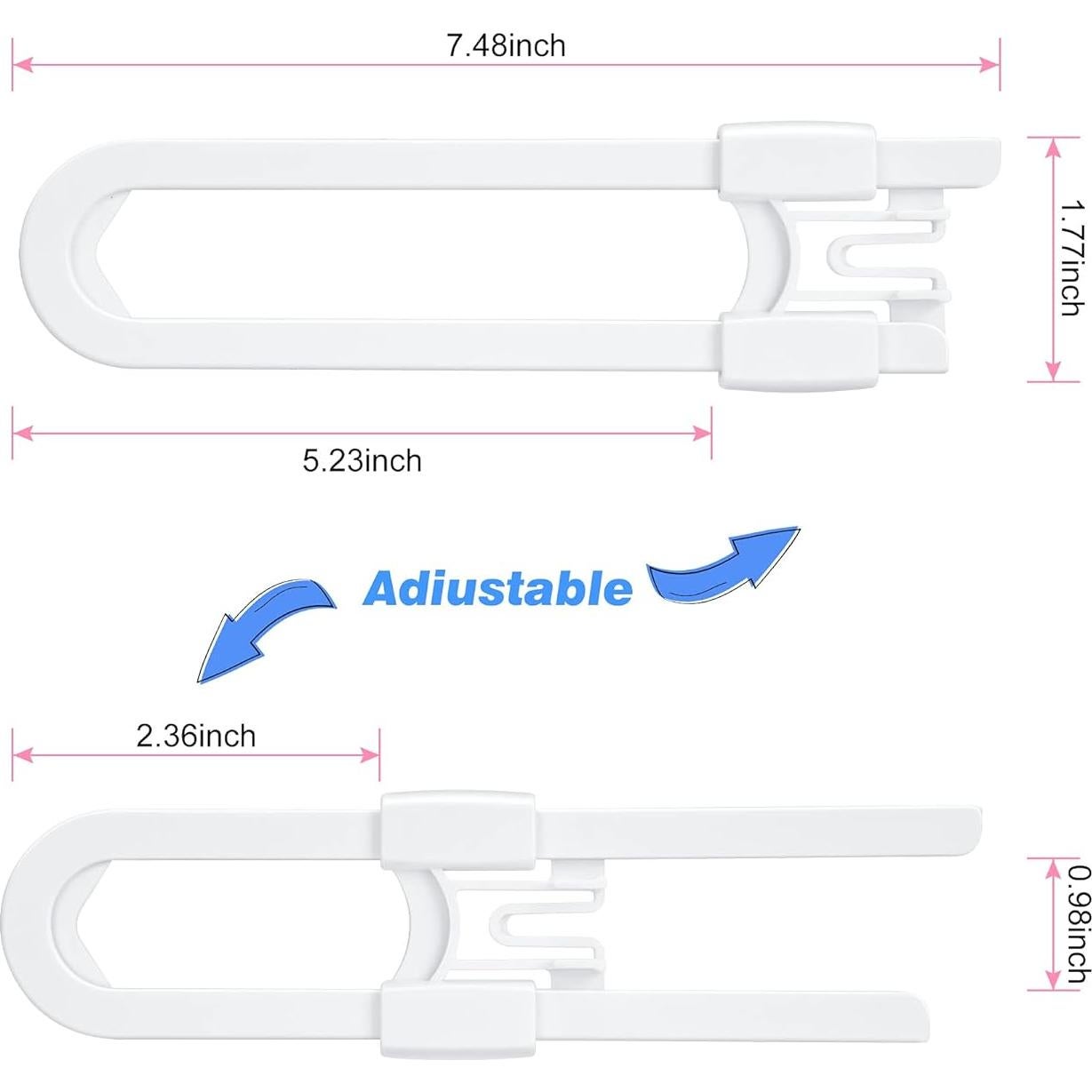 Cerraduras Deslizantes Vmaisi para Bebés - Paquete de 4