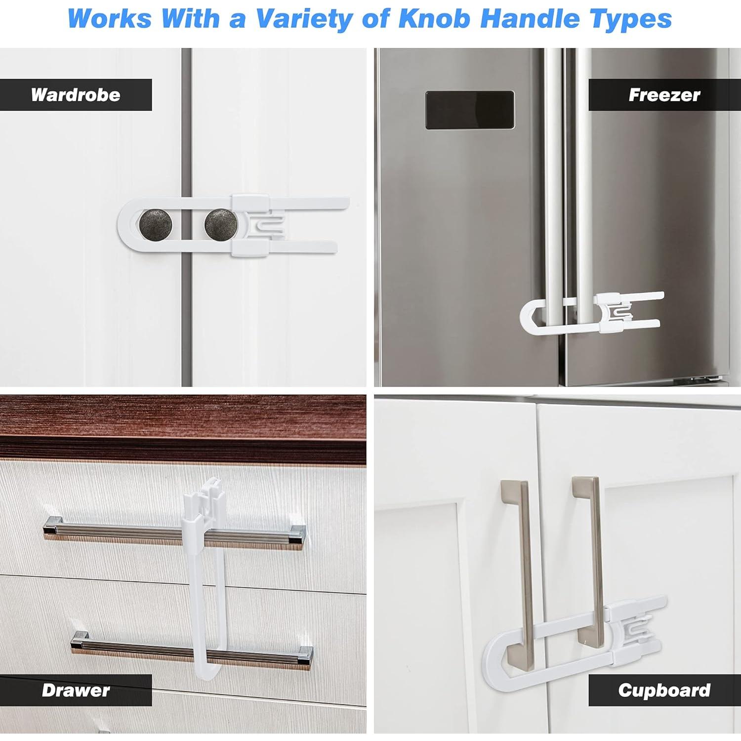 Cerraduras Deslizantes Vmaisi para Bebés - Paquete de 4