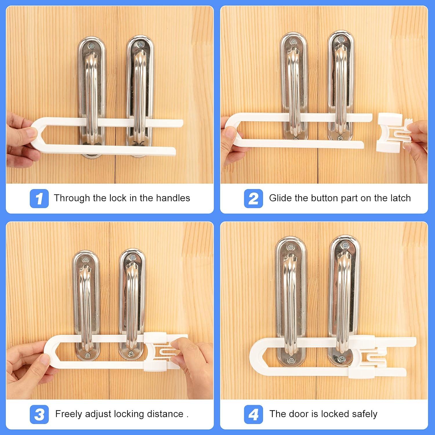 Cerraduras Deslizantes Vmaisi para Bebés - Paquete de 4