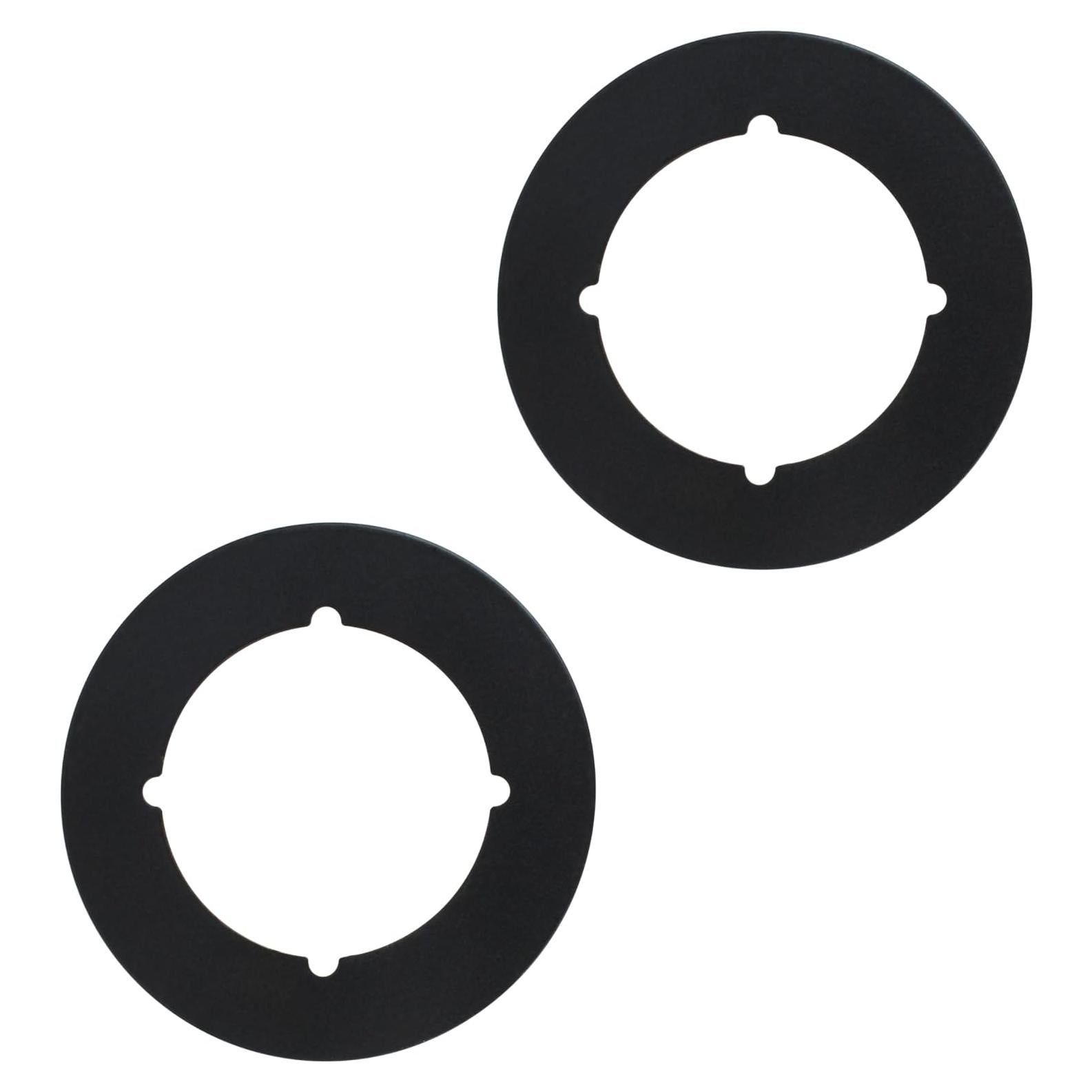 Placa de Refuerzo para Perilla de Puerta Rsoise Negra - Juego de 2