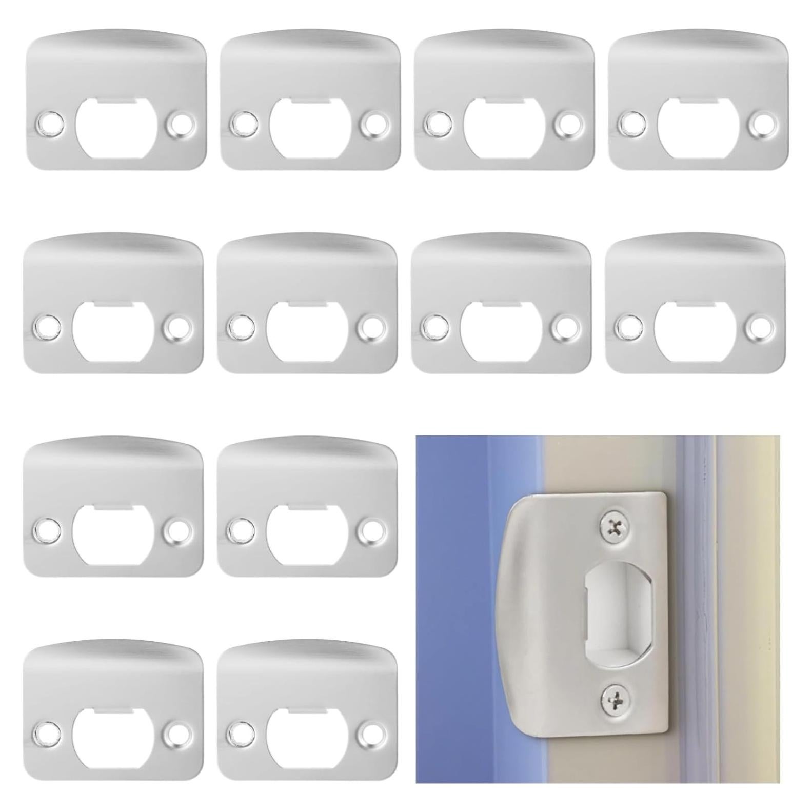 12 Placas de Golpe de Acero Inoxidable OMISTAR para Puertas