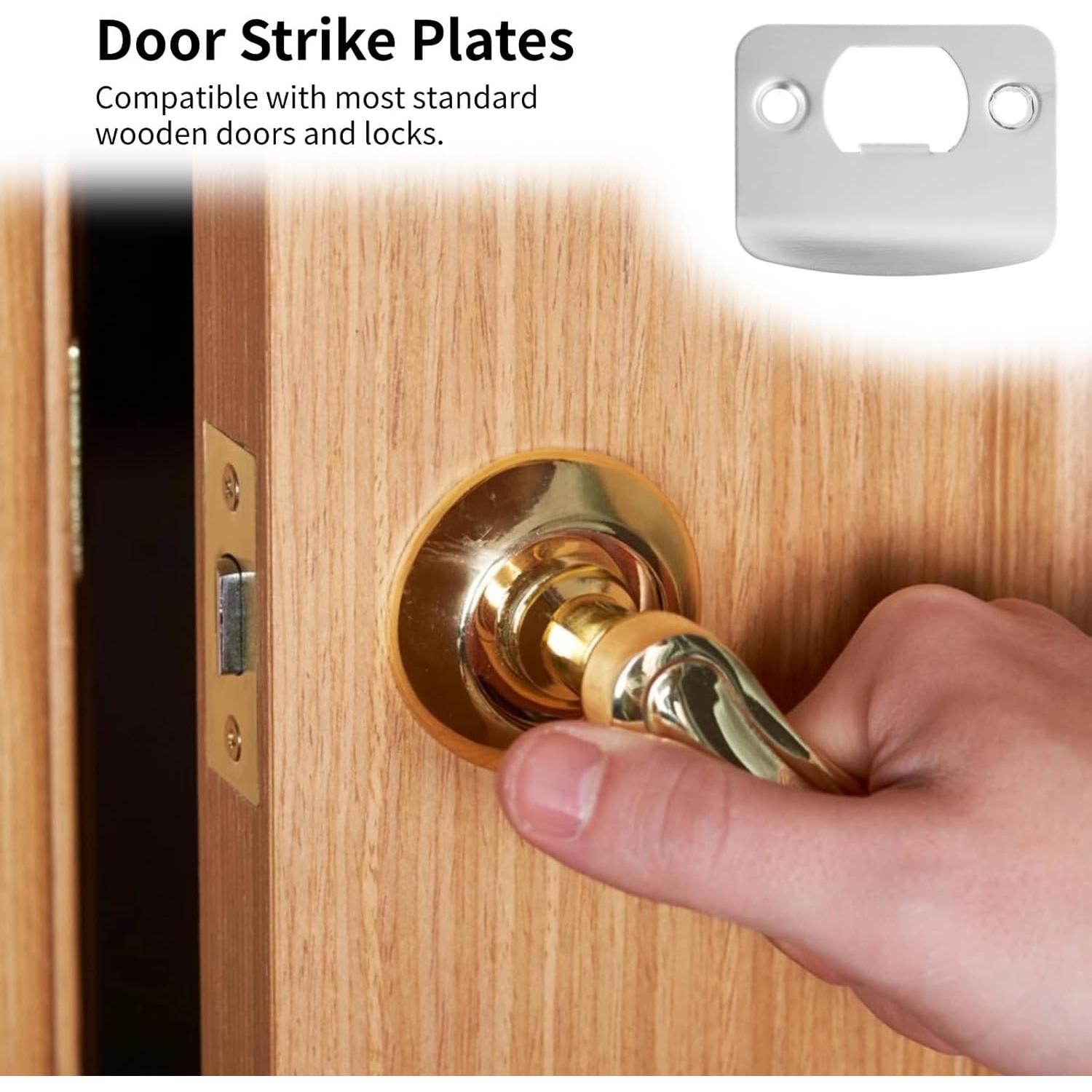 12 Placas de Golpe de Acero Inoxidable OMISTAR para Puertas