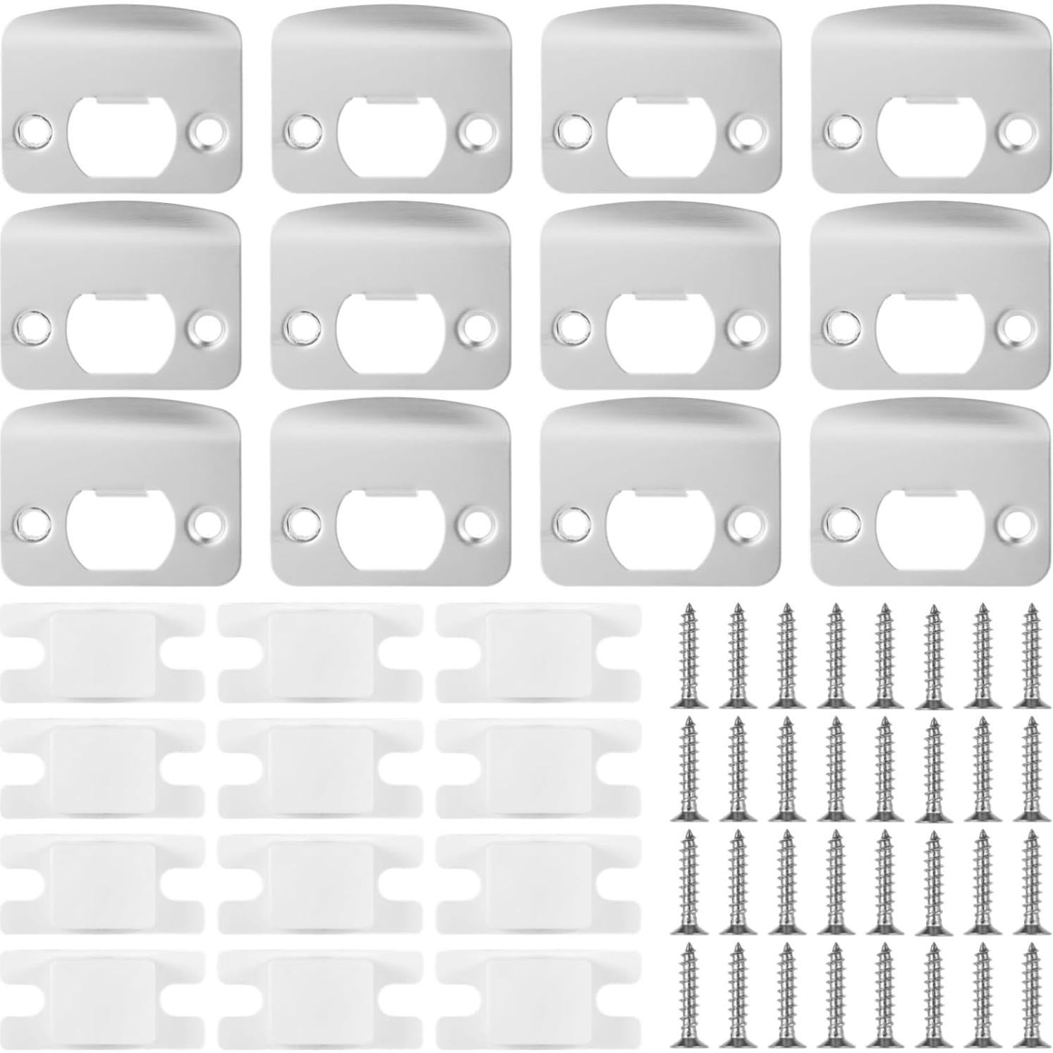 12 Placas de Golpe Acero Inoxidable OMISTAR para Puertas