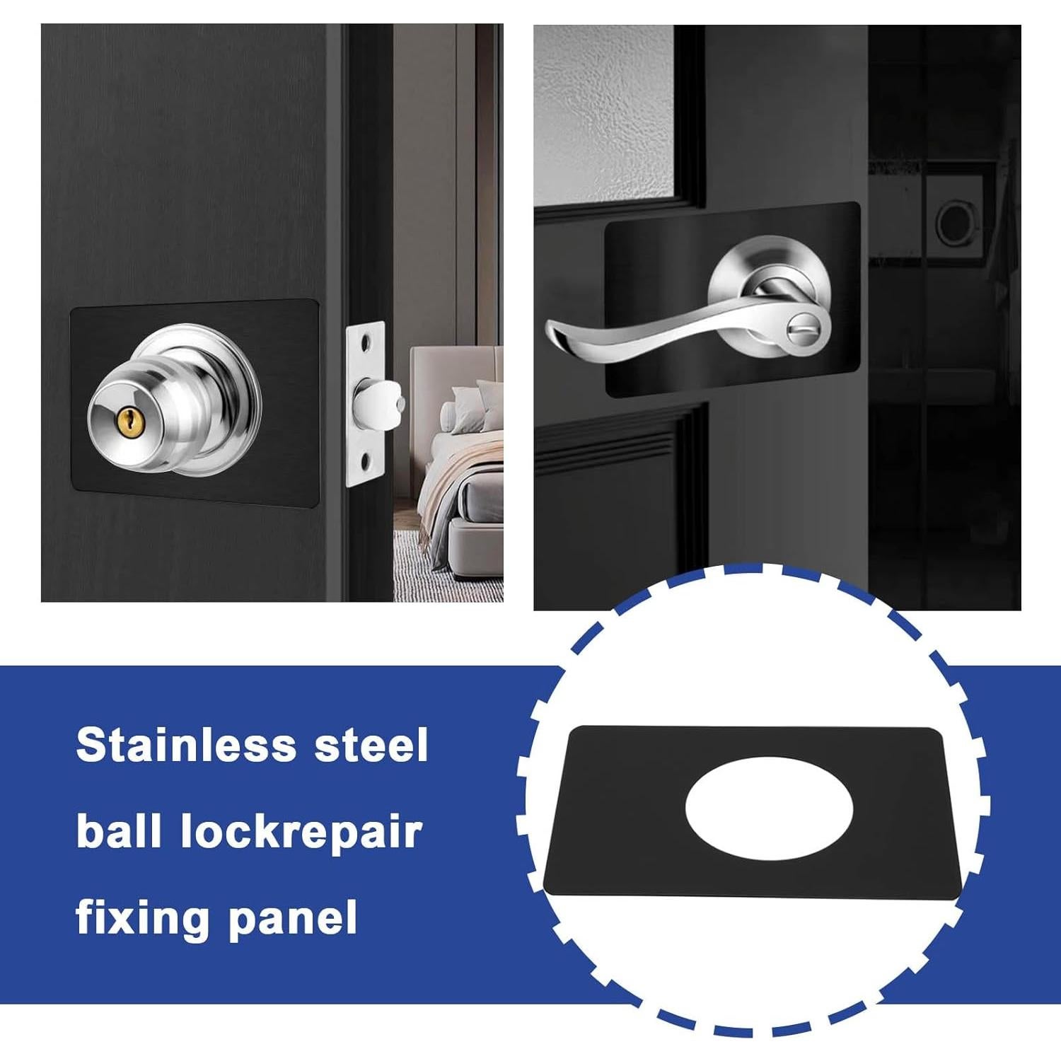 Placas de Reparación de Cerradura SING F LTD 8 Piezas 13x9cm