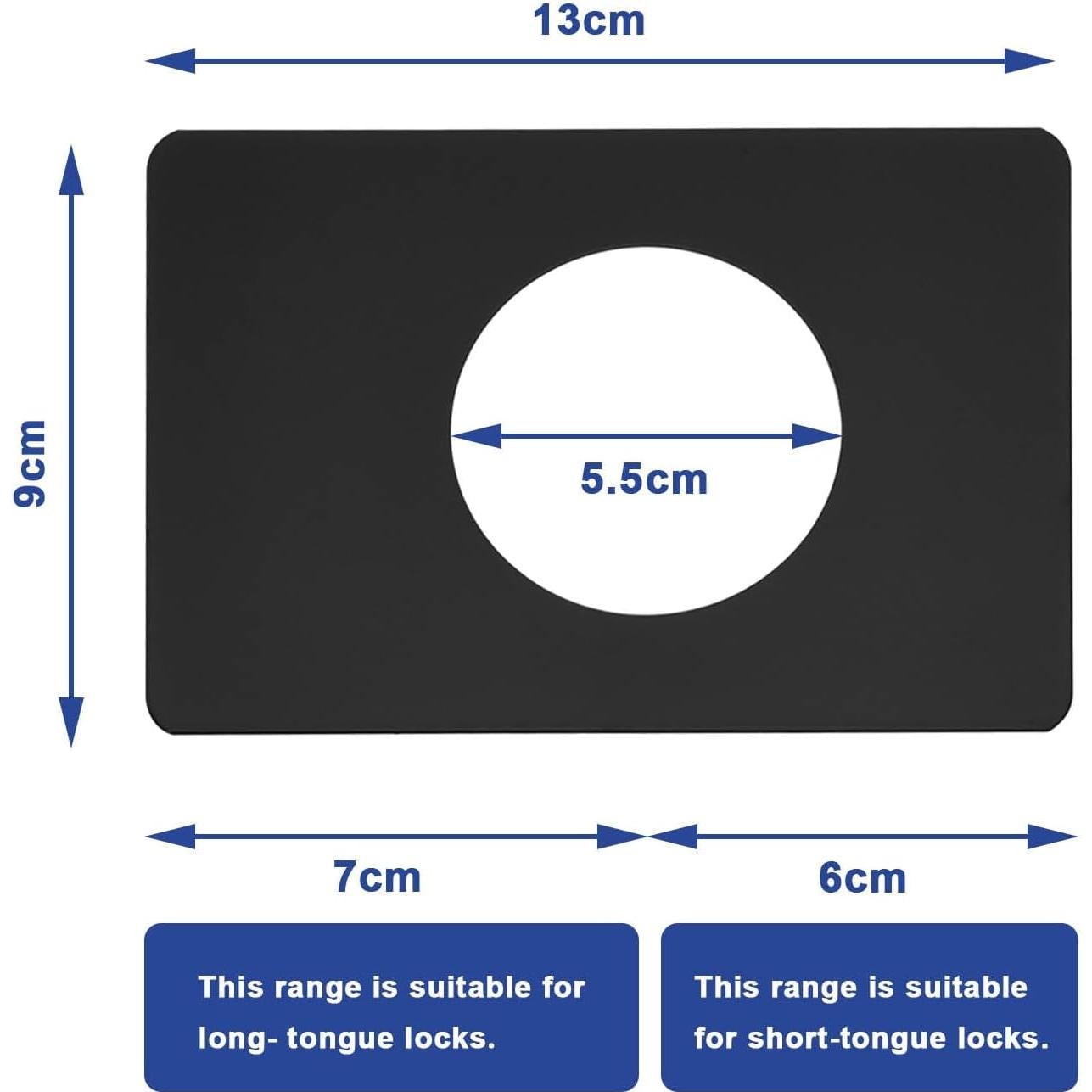 Placas de Reparación de Cerradura SING F LTD 8 Piezas 13x9cm