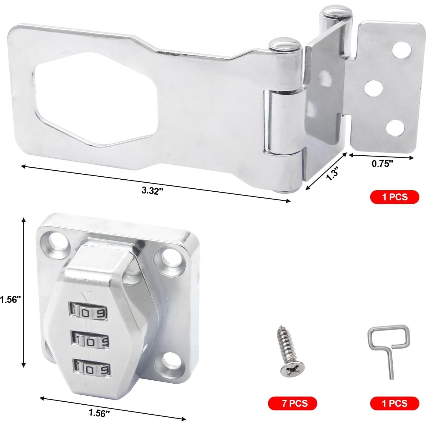 Cerradura de Combinación KIBBEH Acero Inoxidable 304 Blanco