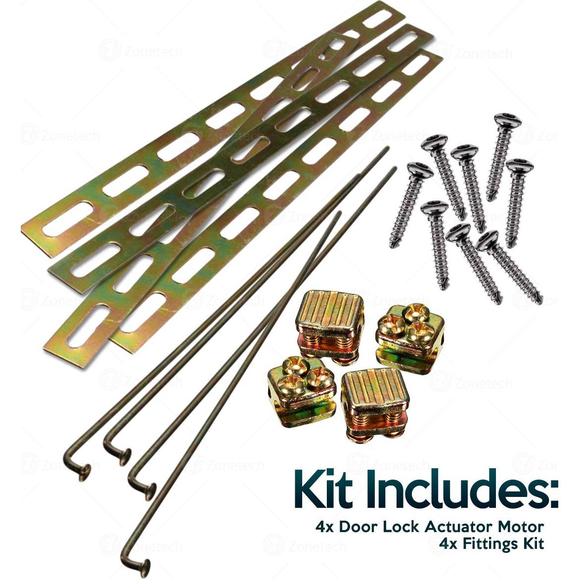 Actuador de Cerradura Eléctrica ZONETECH 4-Pack Alta Potencia