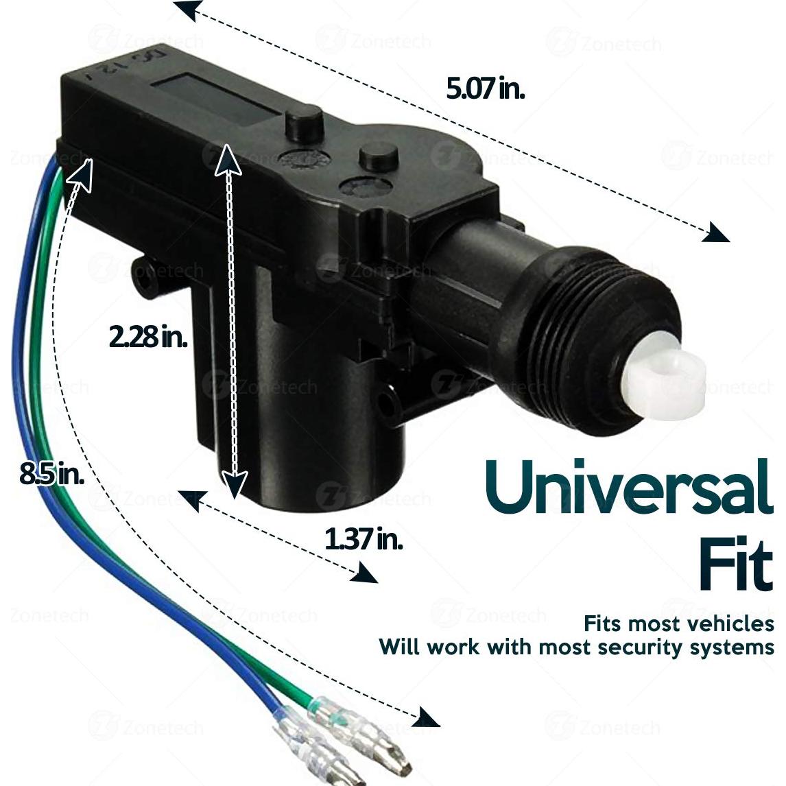 Actuador de Cerradura Eléctrica ZONETECH 4-Pack Alta Potencia