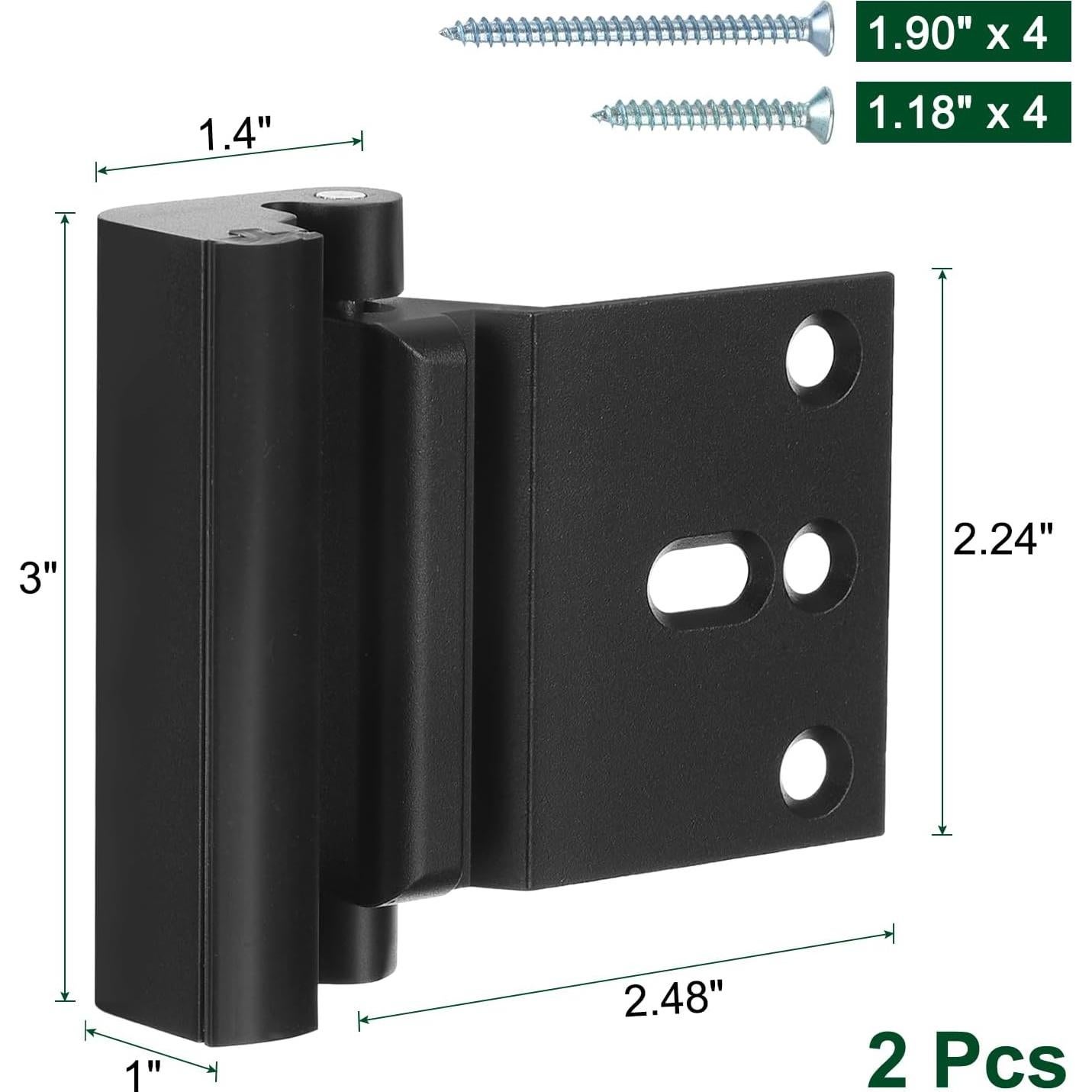 Cerradura de Seguridad uxcell para Puerta - 2 Paquetes, 7.62 cm