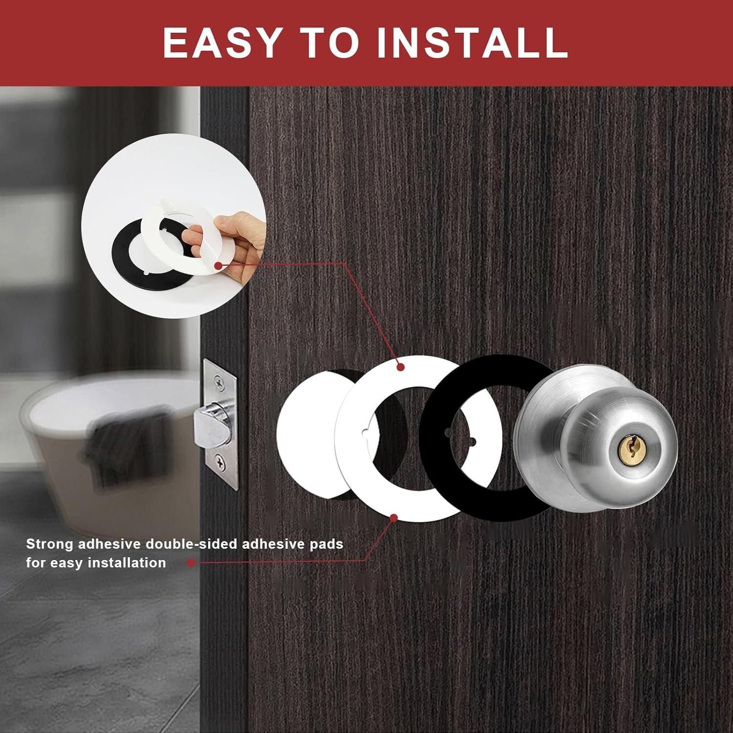 Placa de refuerzo redonda para pomo de puerta Genérico 2 Pzas