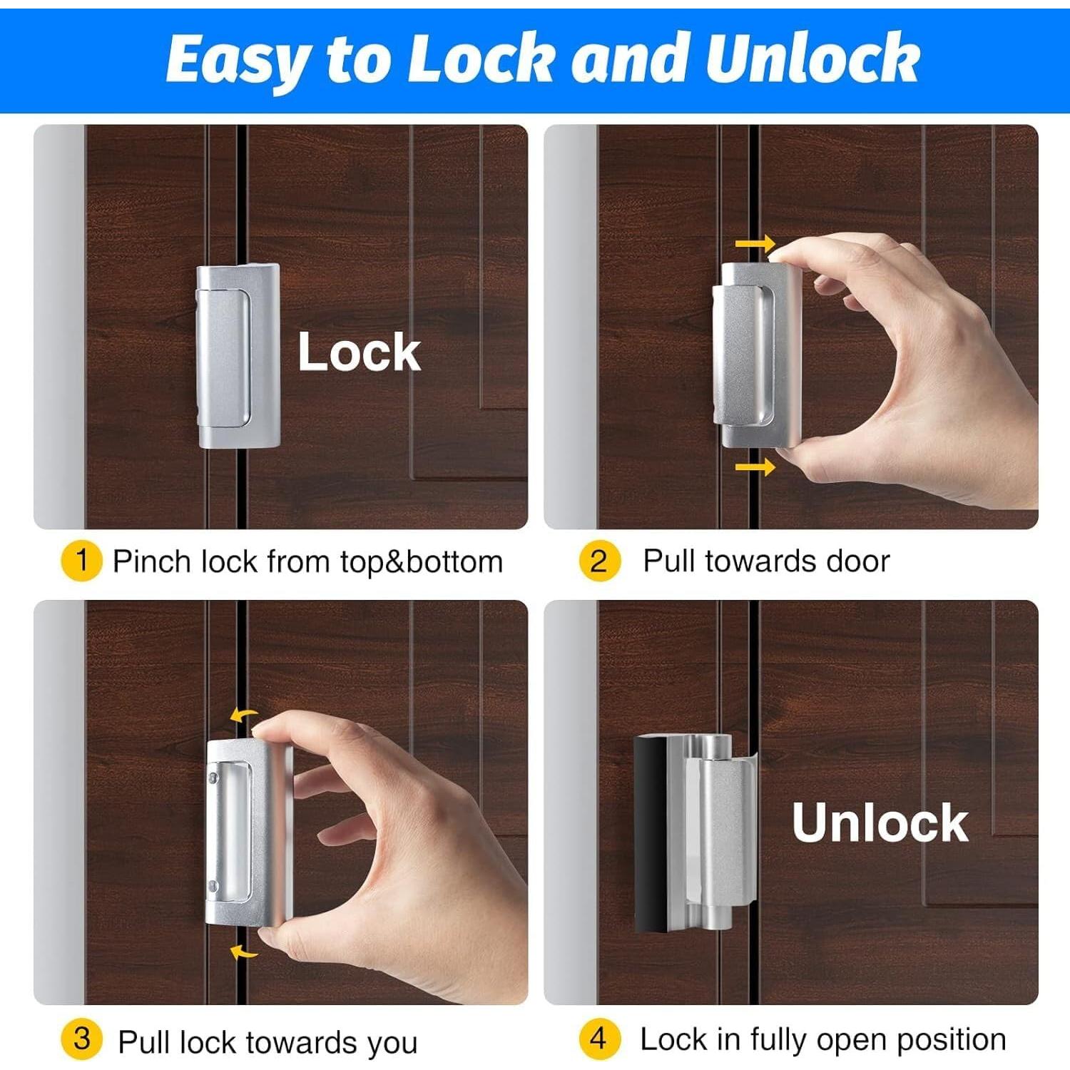 Cerradura Reforzada DUOSI XK1220W-010 Acero Inoxidable 800 lbs