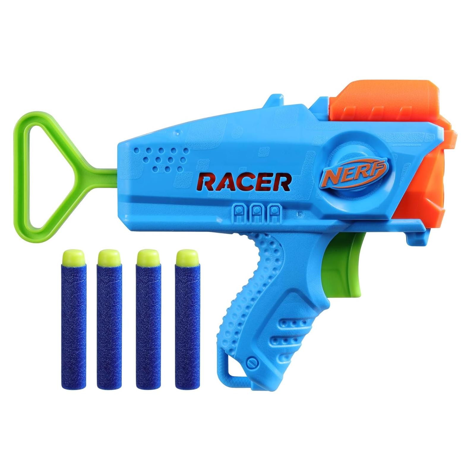 Nerf Elite Junior Racer Blaster 4 Dardos para Niños 6+