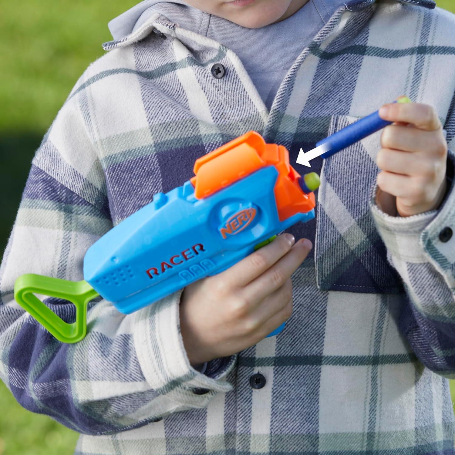 Nerf Elite Junior Racer Blaster 4 Dardos para Niños 6+