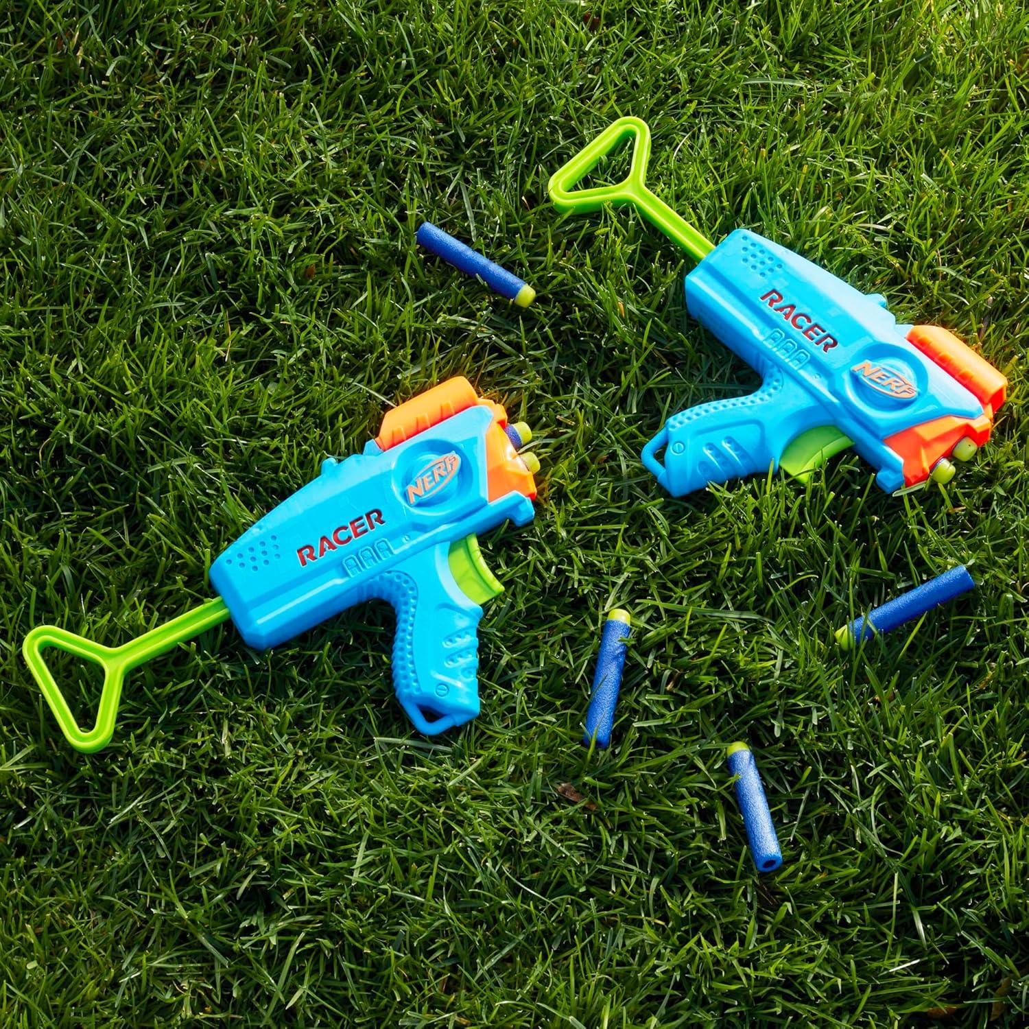 Nerf Elite Junior Racer Blaster 4 Dardos para Niños 6+