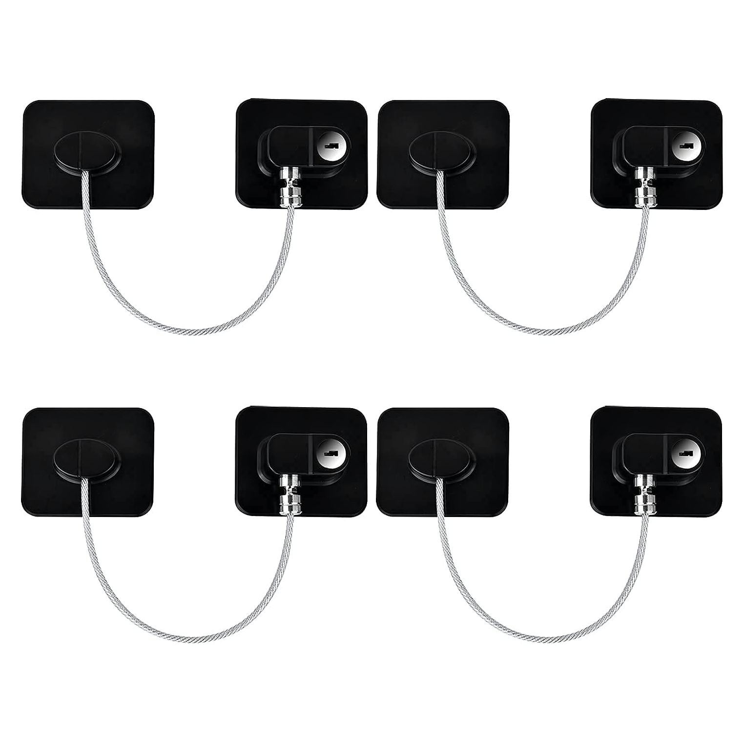 Cerradura de Refrigerador YEYA a Prueba de Niños 4 Paquete