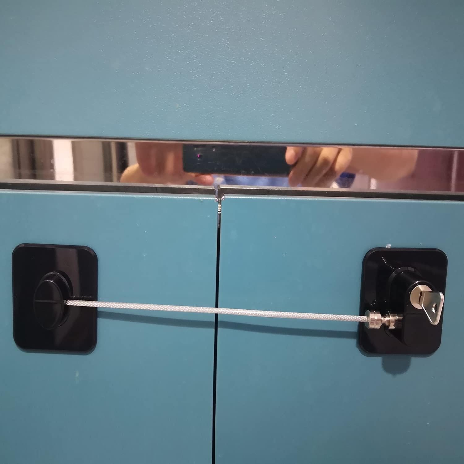 Cerradura de Refrigerador YEYA a Prueba de Niños 4 Paquete