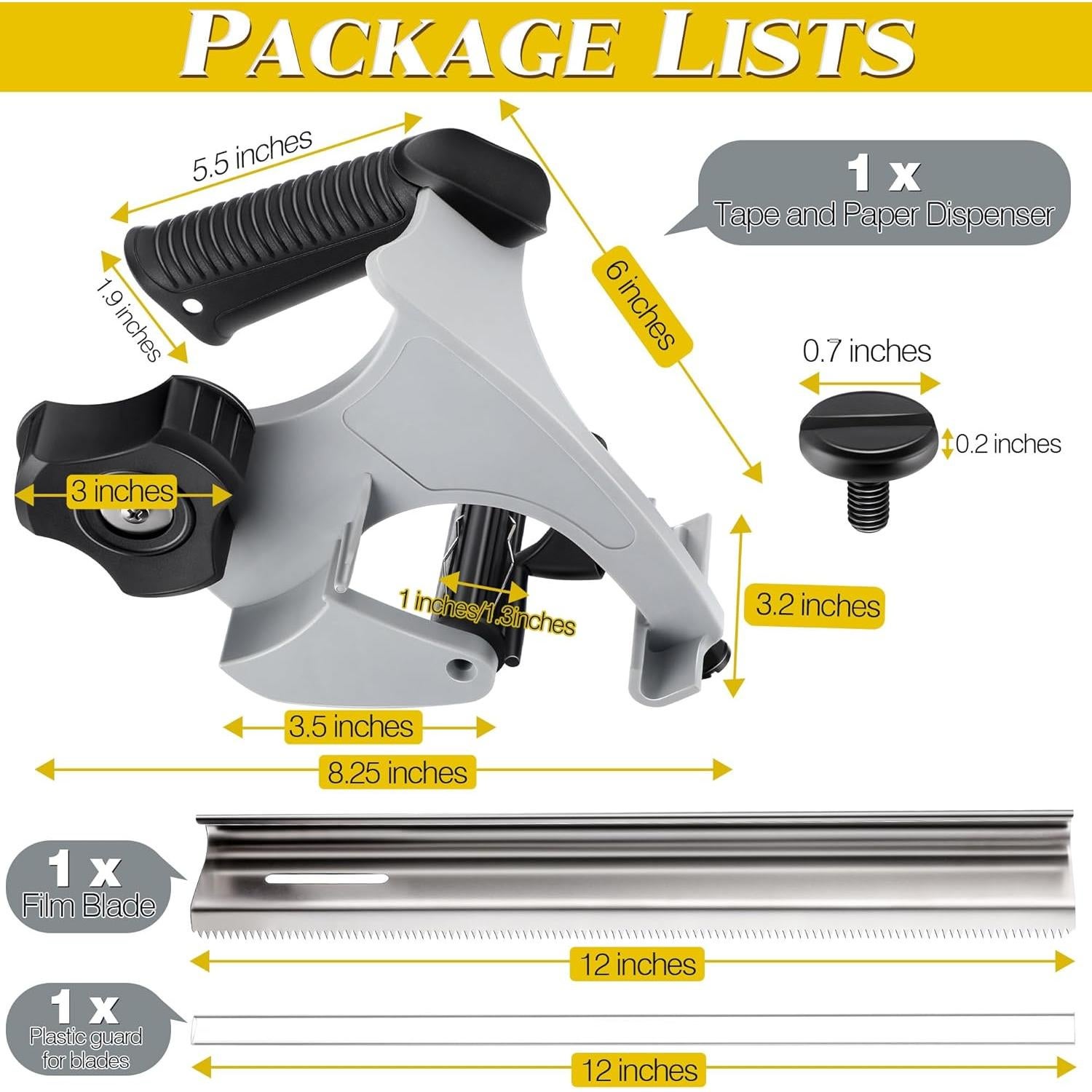Kit Dispensador Cinta de Pintor Enhon con Cuchilla 30 cm