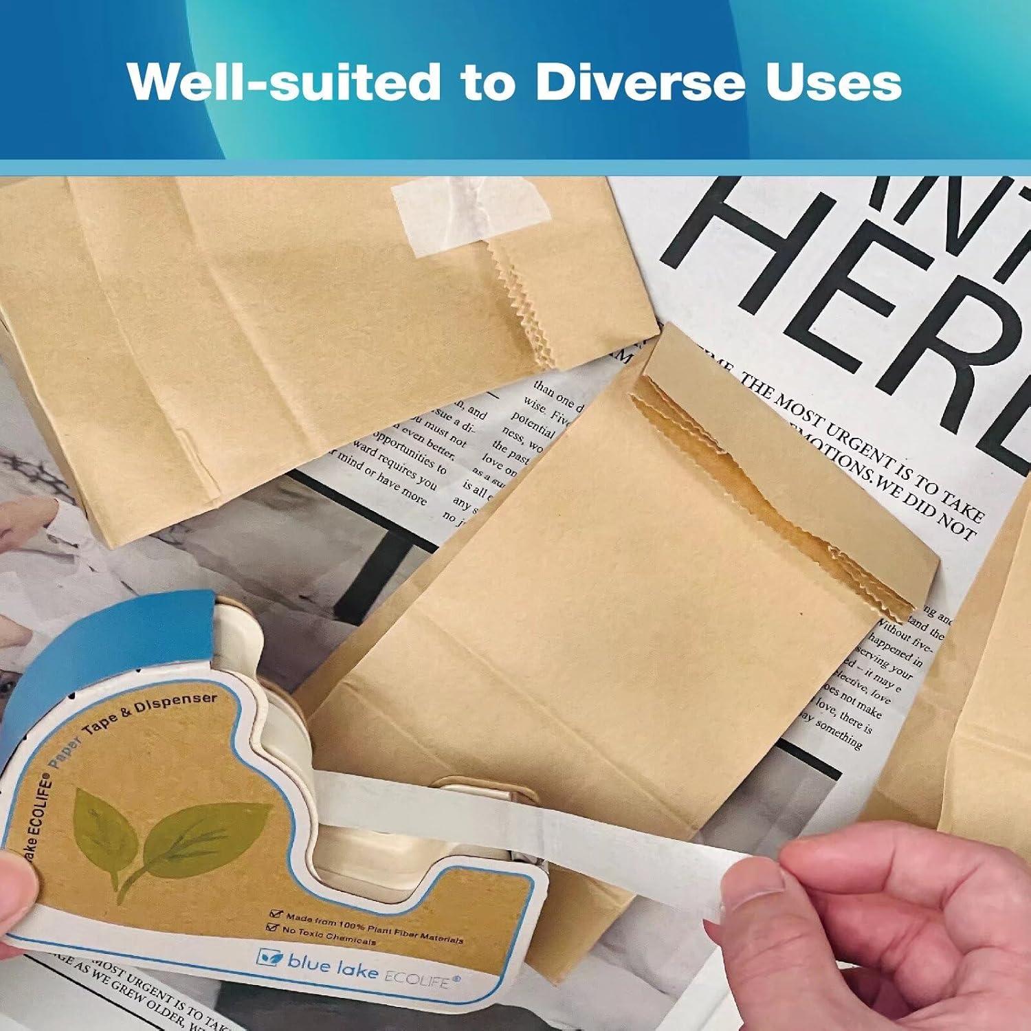 Dispenser de Cinta Adhesiva Blue Lake Ecológico con 4 Rollos