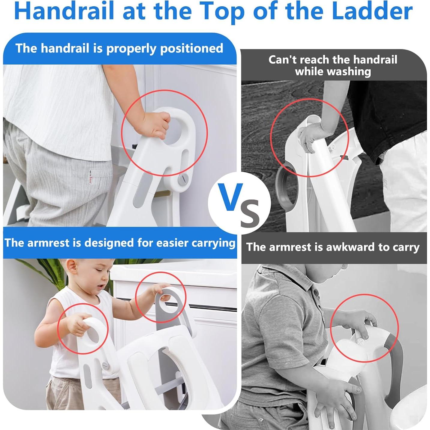 Asiento de Entrenamiento para Baño Beavtaens Gris 2 en 1