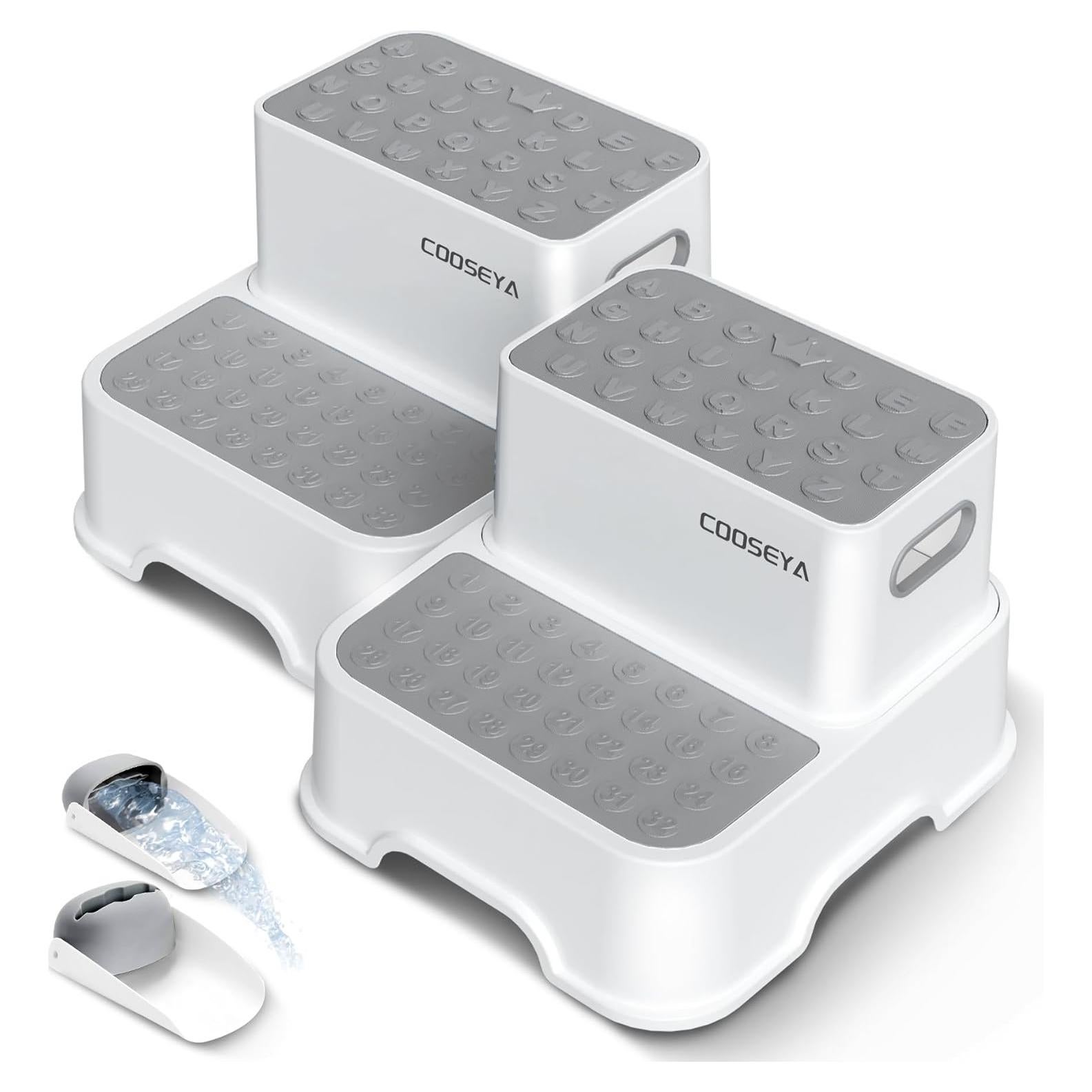 Escalera de 2 pasos COOSEYA antideslizante para niños