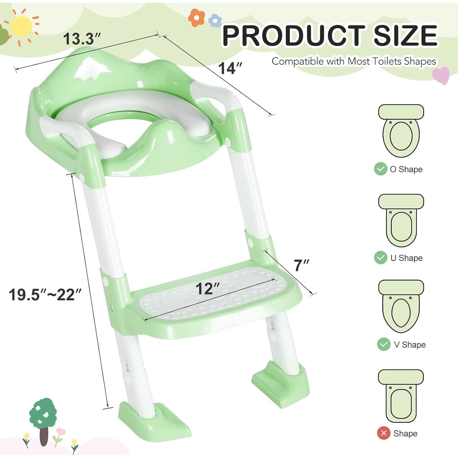 Asiento de Entrenamiento para Baño BRINJOY Verde 1.60 kg