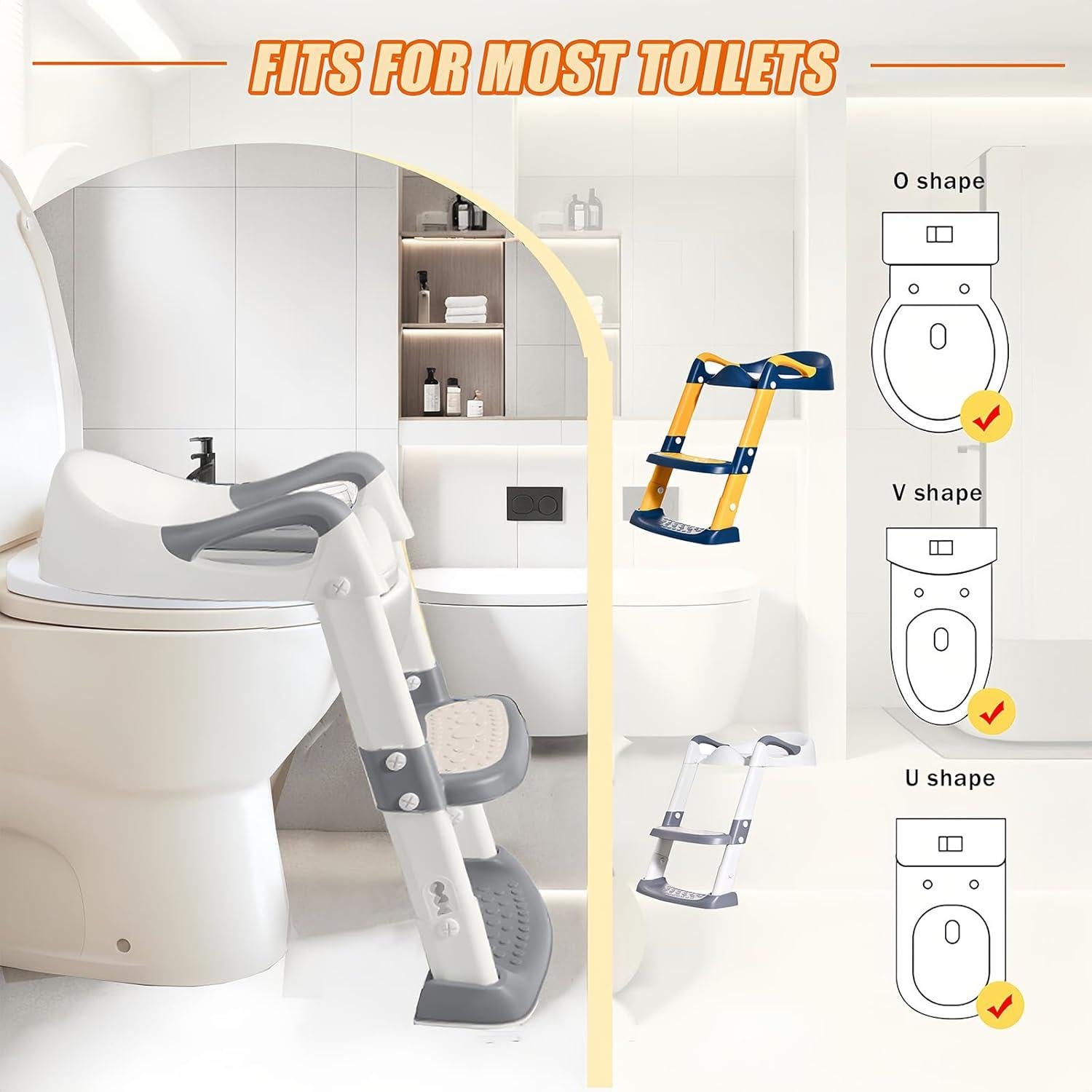 Asiento de Entrenamiento para Baño Effidula Gris 2 en 1