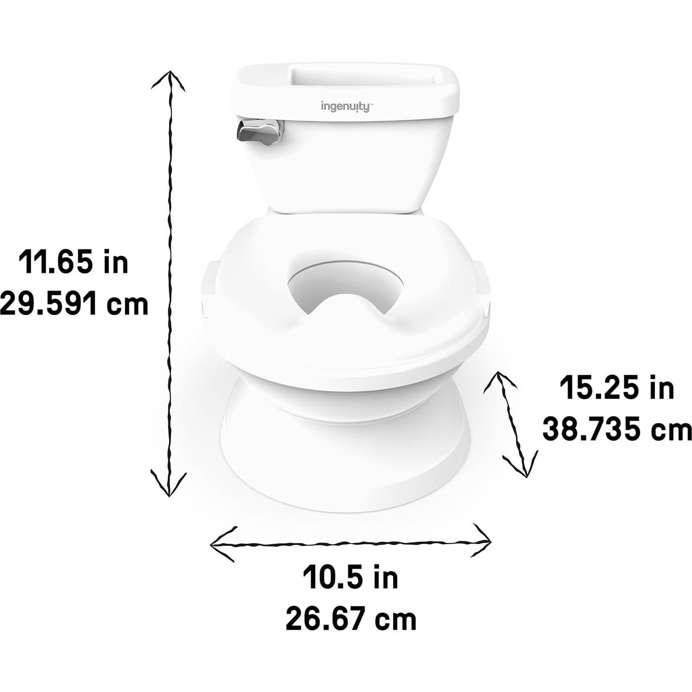 Inodoro de Entrenamiento Ingenuity Mi Tamaño Pro Blanco 2 en 1