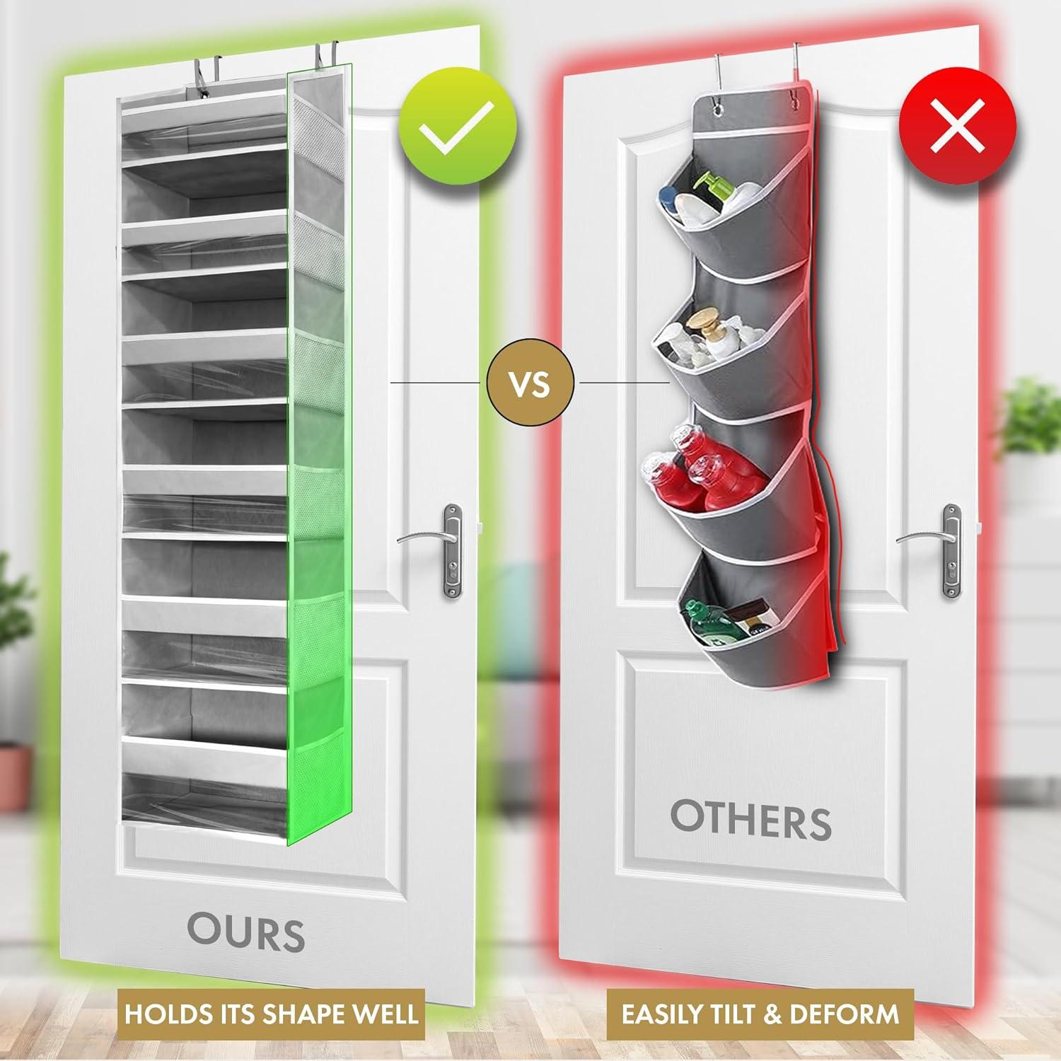 Organizador de Puerta HOMELUX THEORY 1PC 55x14x6.7 cm Gris