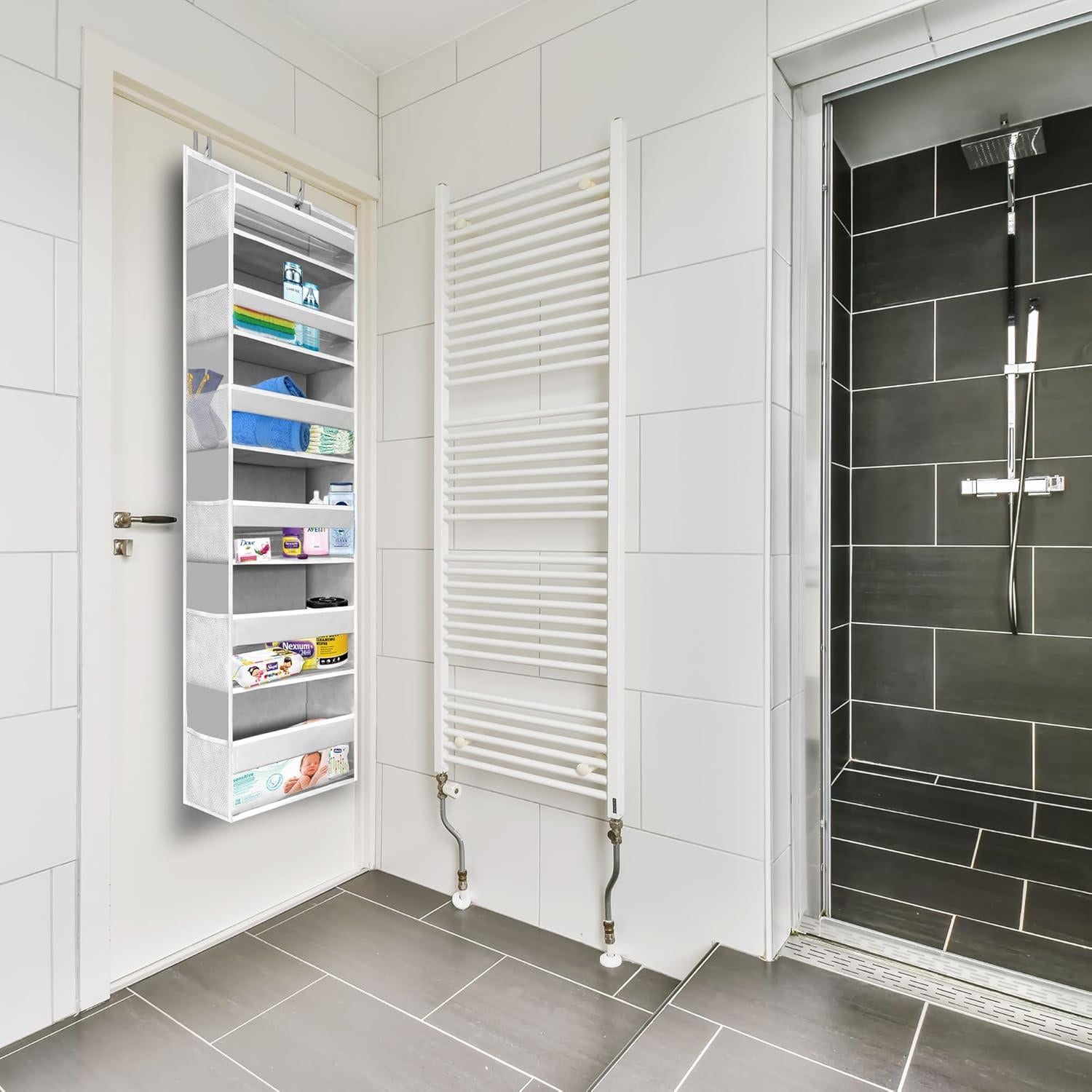 Organizador de Puerta HOMELUX THEORY 1PC 55x14x6.7 cm Gris