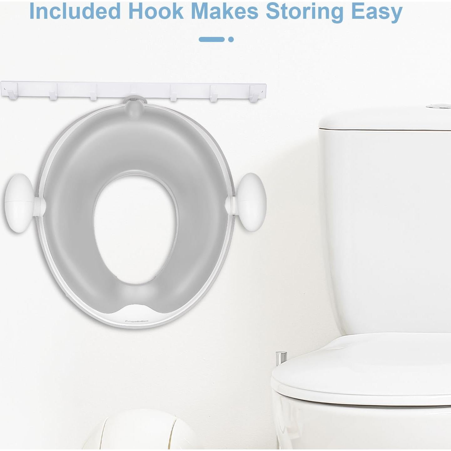 Asiento de Entrenamiento para Baño ANGELBLISS Gris 1-7 Años