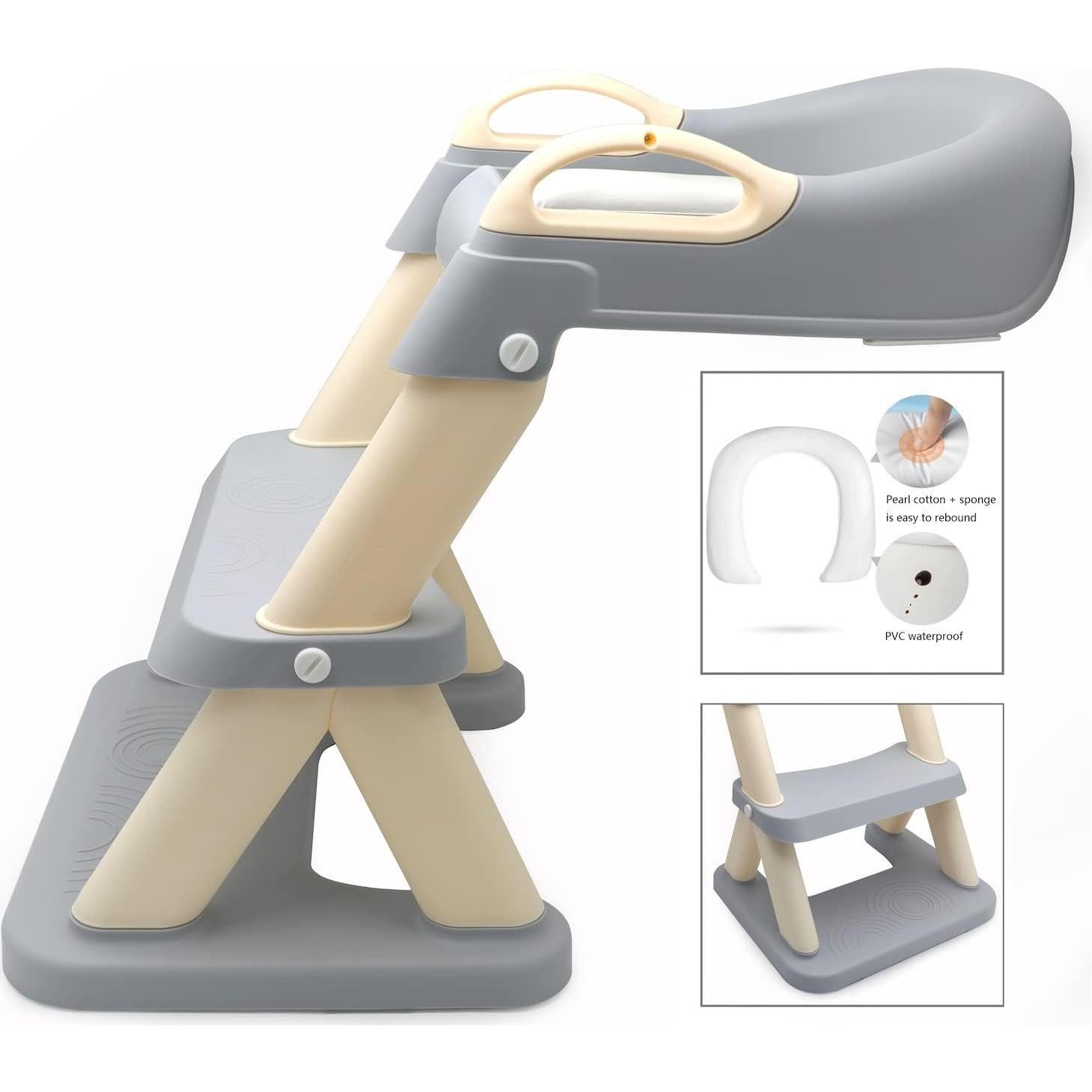 Silla de Entrenamiento para Baño HTTMT Gris Ajustable