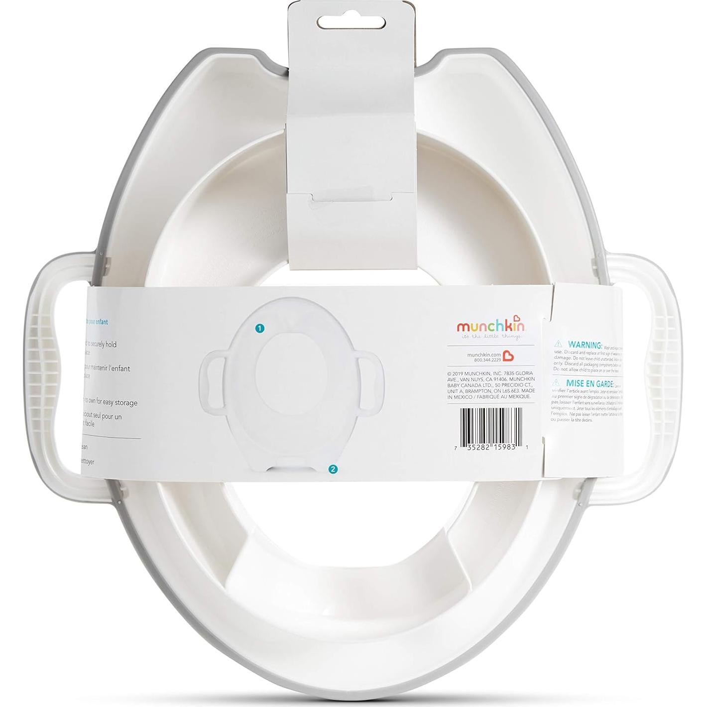 Asiento de Entrenamiento para Baño Munchkin Gris